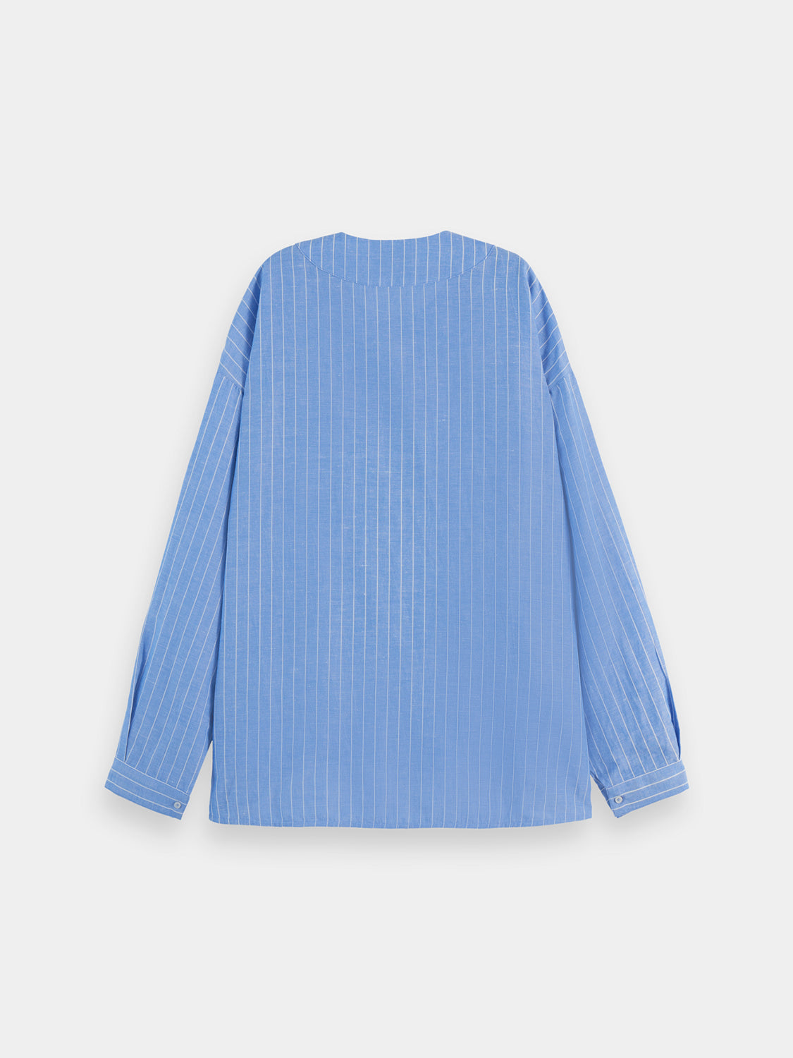 Striped cotton-linen blouse - Scotch & Soda AU