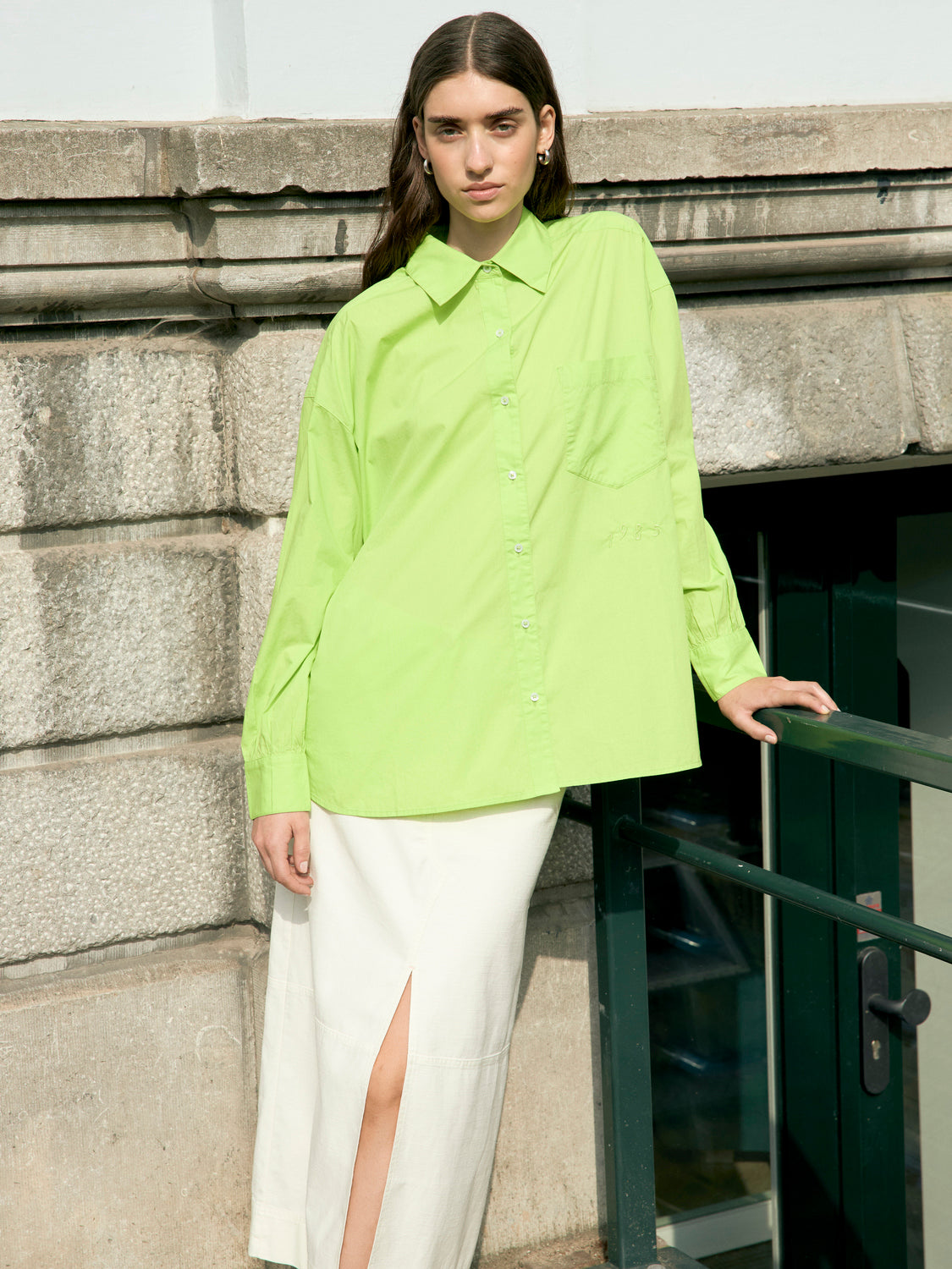 Embroidered girlfriend shirt - Scotch & Soda AU