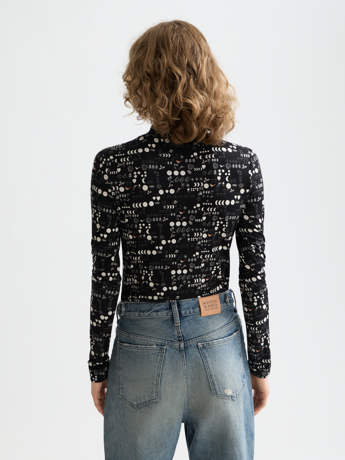 Printed mock neck - Scotch & Soda AU