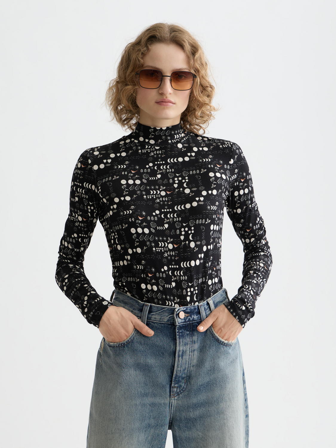 Printed mock neck - Scotch & Soda AU
