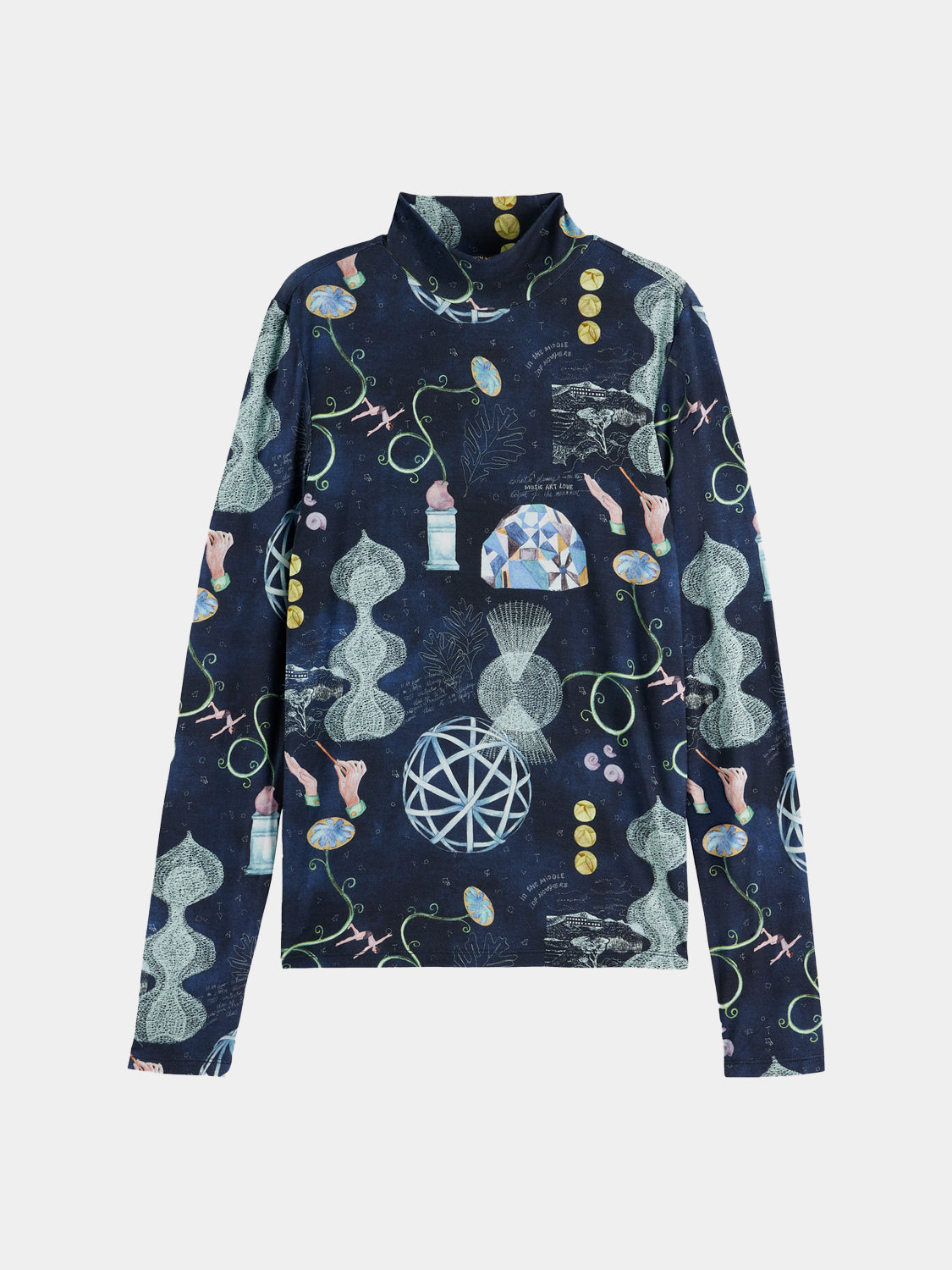 Printed mock neck - Scotch & Soda AU