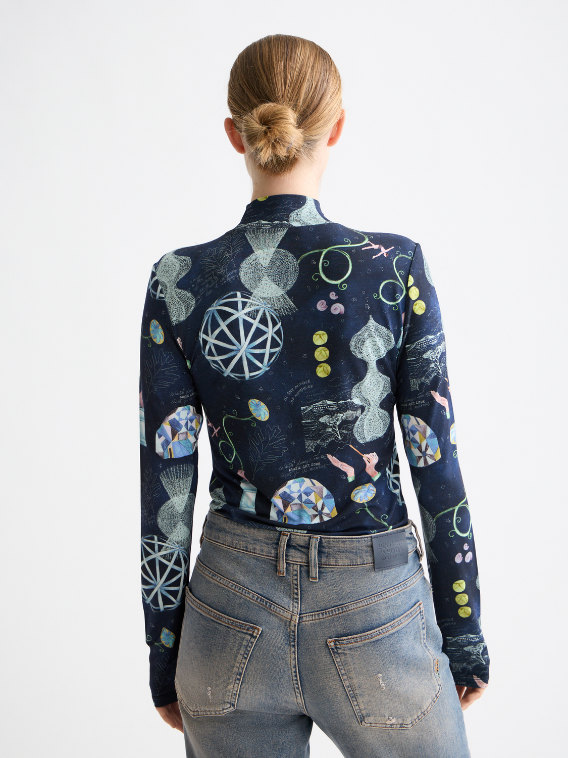 Printed mock neck - Scotch & Soda AU