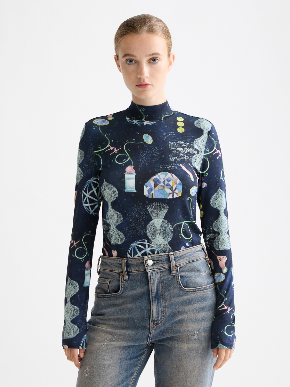 Printed mock neck - Scotch & Soda AU