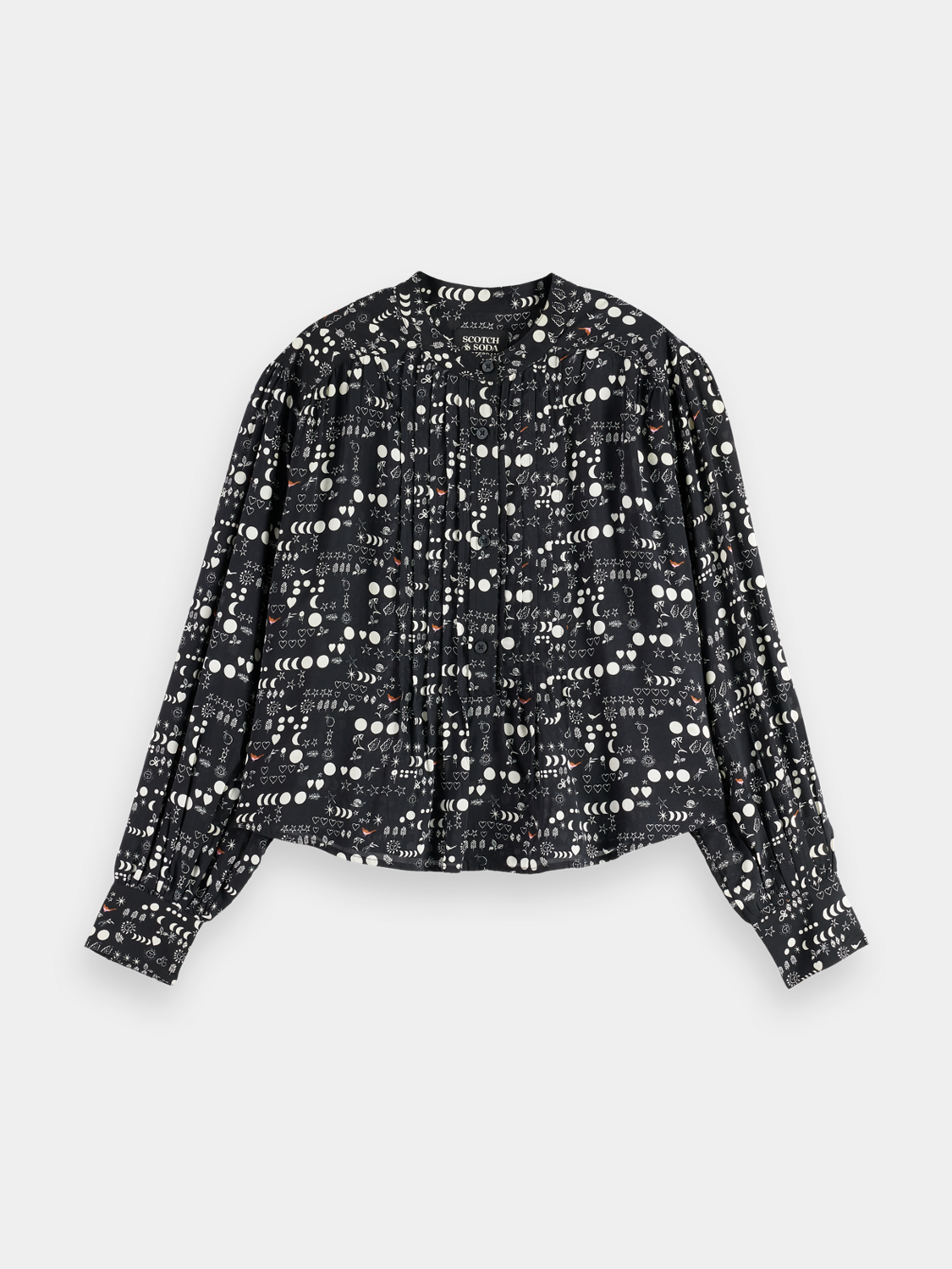 Printed pintuck shirt - Scotch & Soda AU