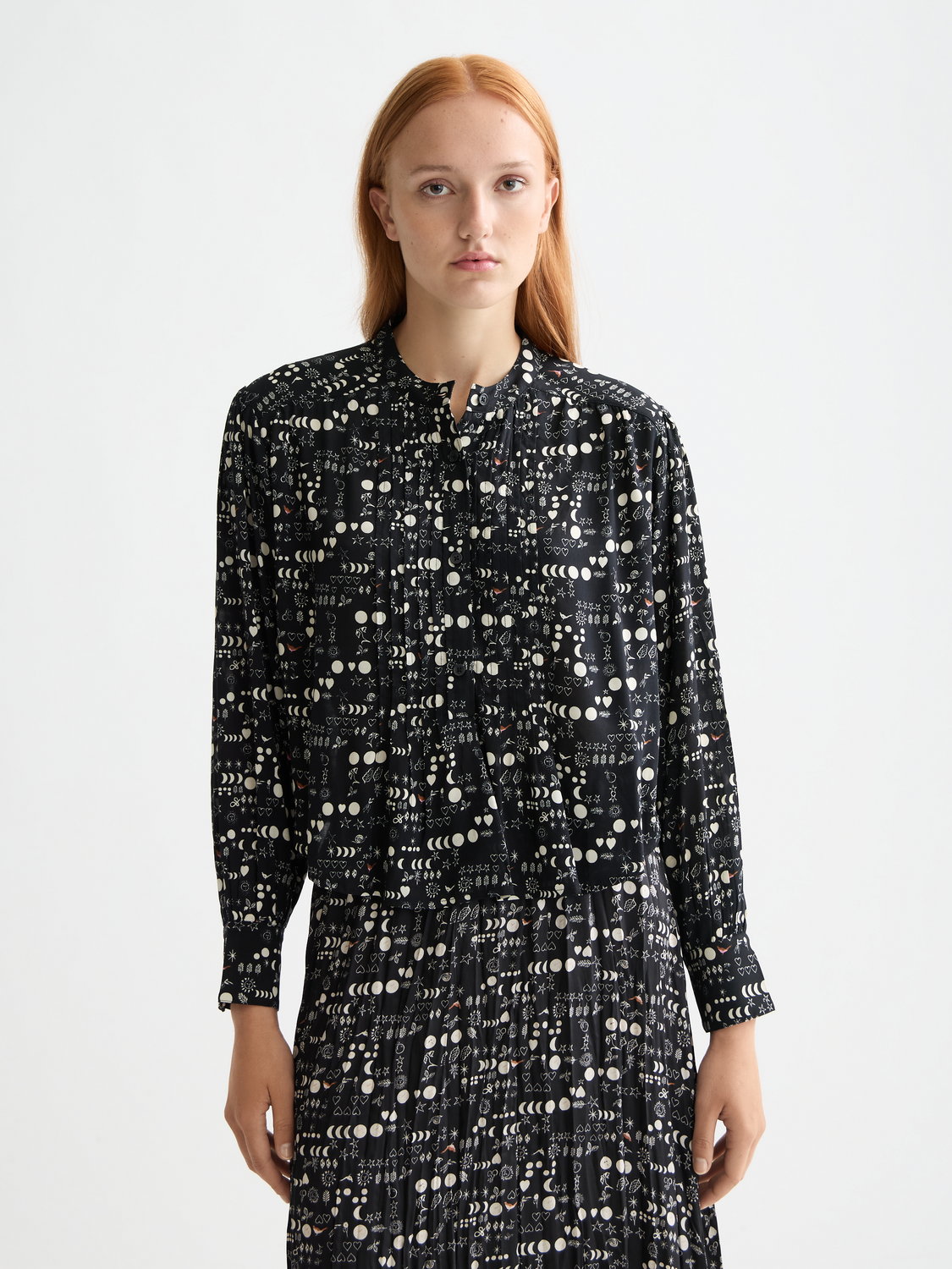 Printed pintuck shirt - Scotch & Soda AU