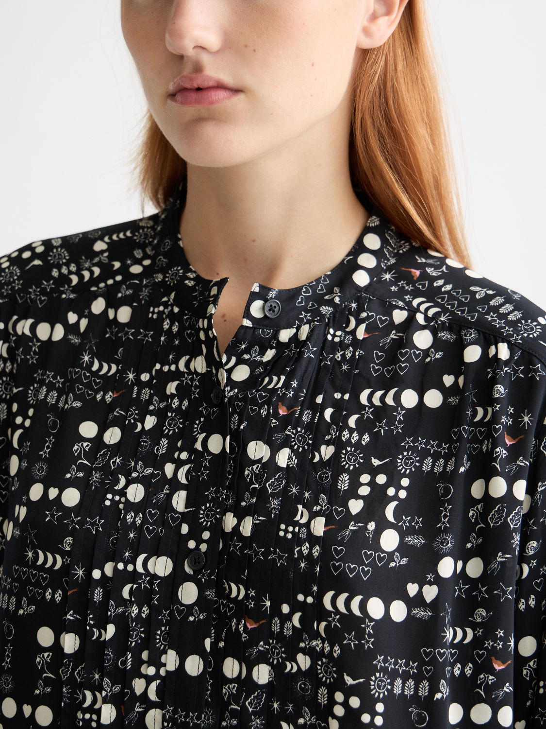 Printed pintuck shirt - Scotch & Soda AU