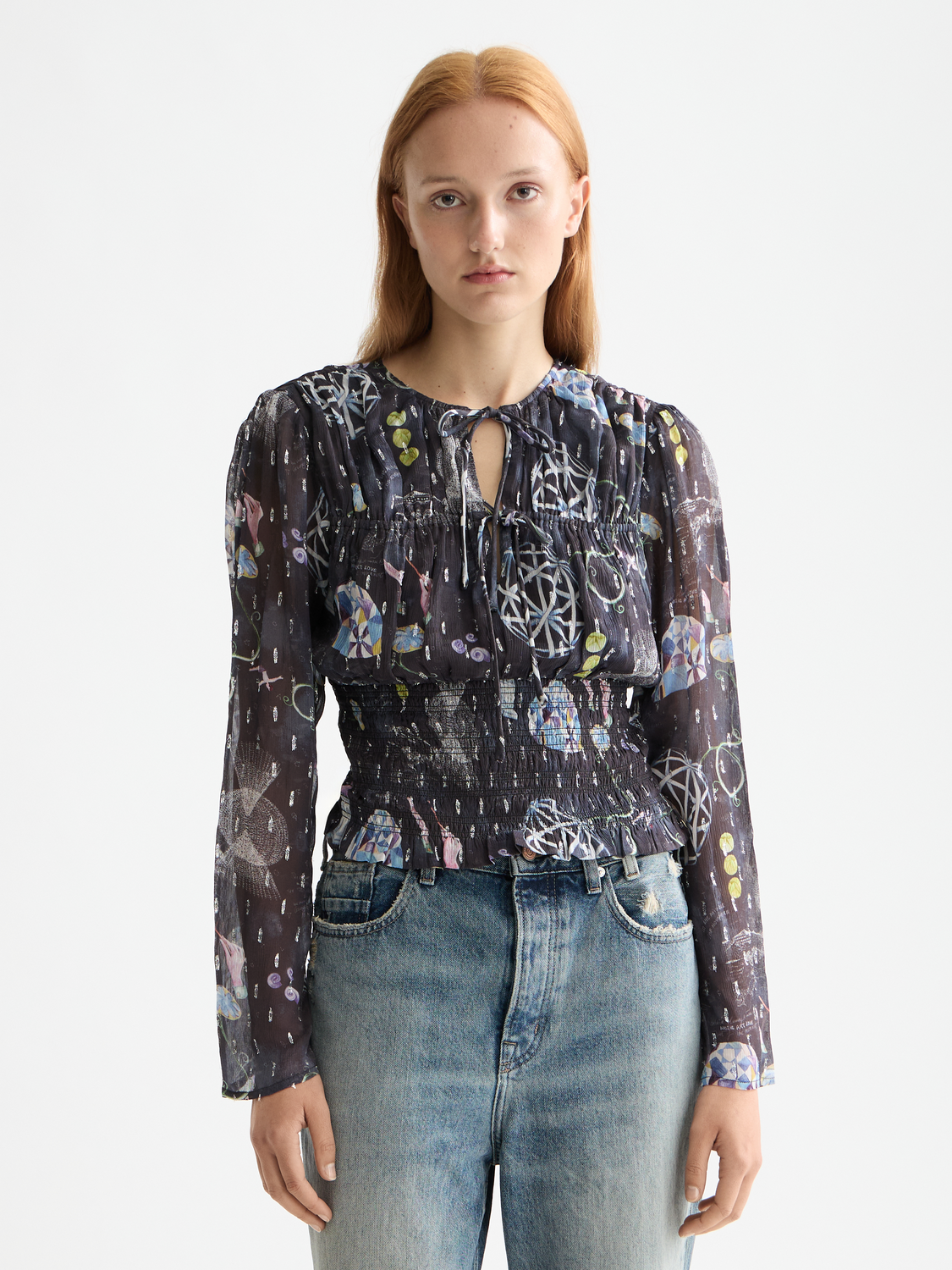 Smocked waist top - Scotch & Soda AU