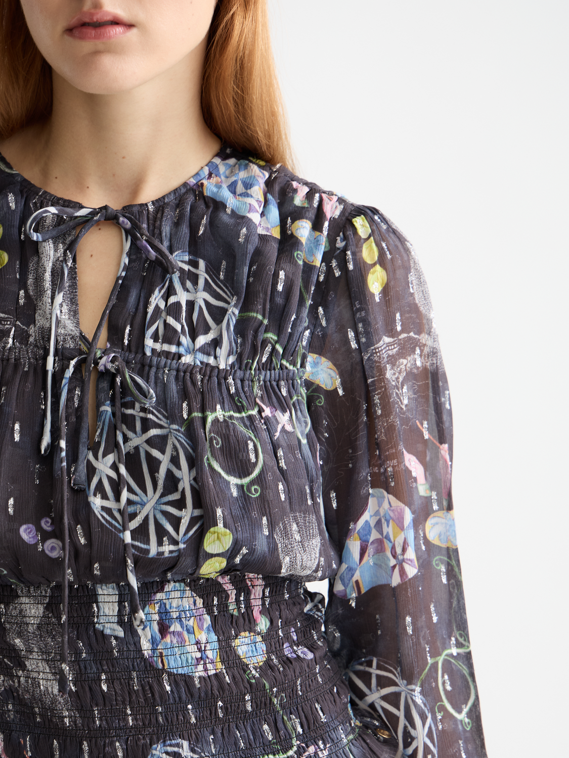 Smocked waist top - Scotch & Soda AU