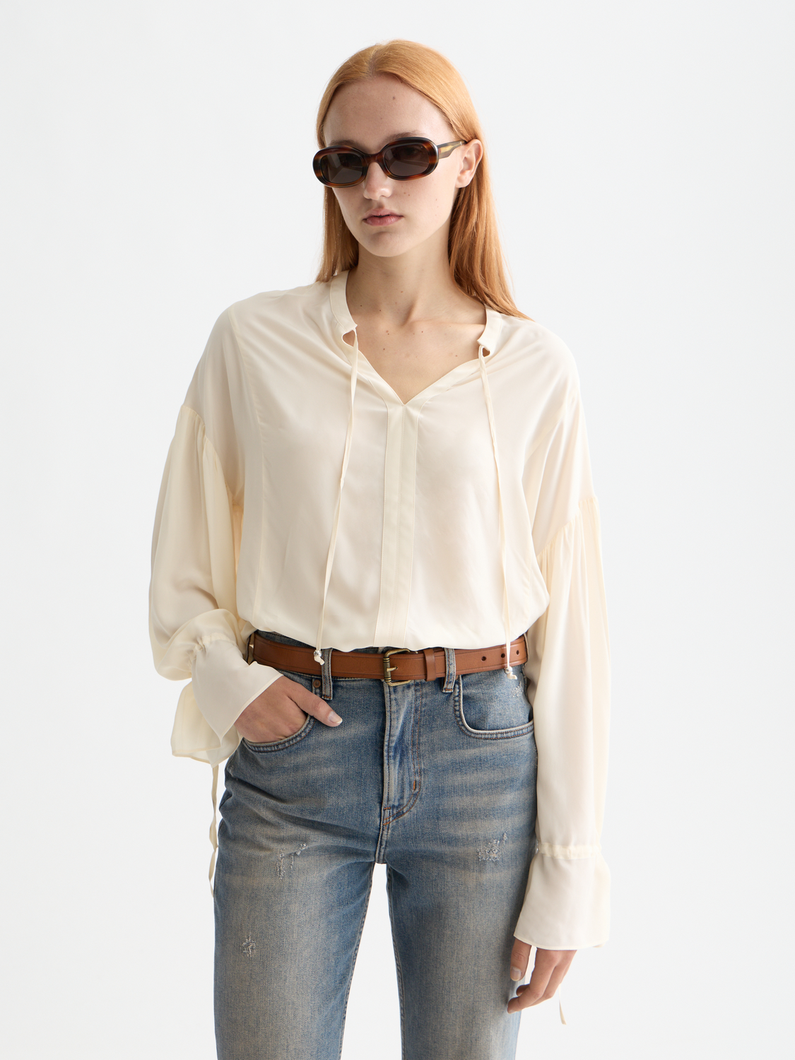 Draw string blouse - Scotch & Soda AU