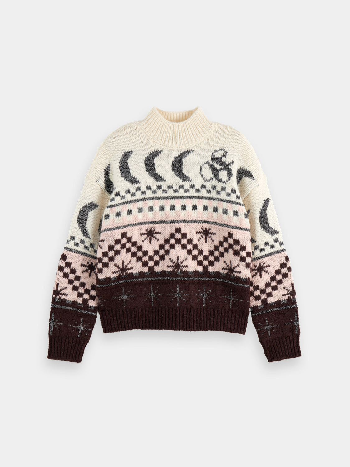 Metallic Fair Isle pullover - Scotch & Soda AU