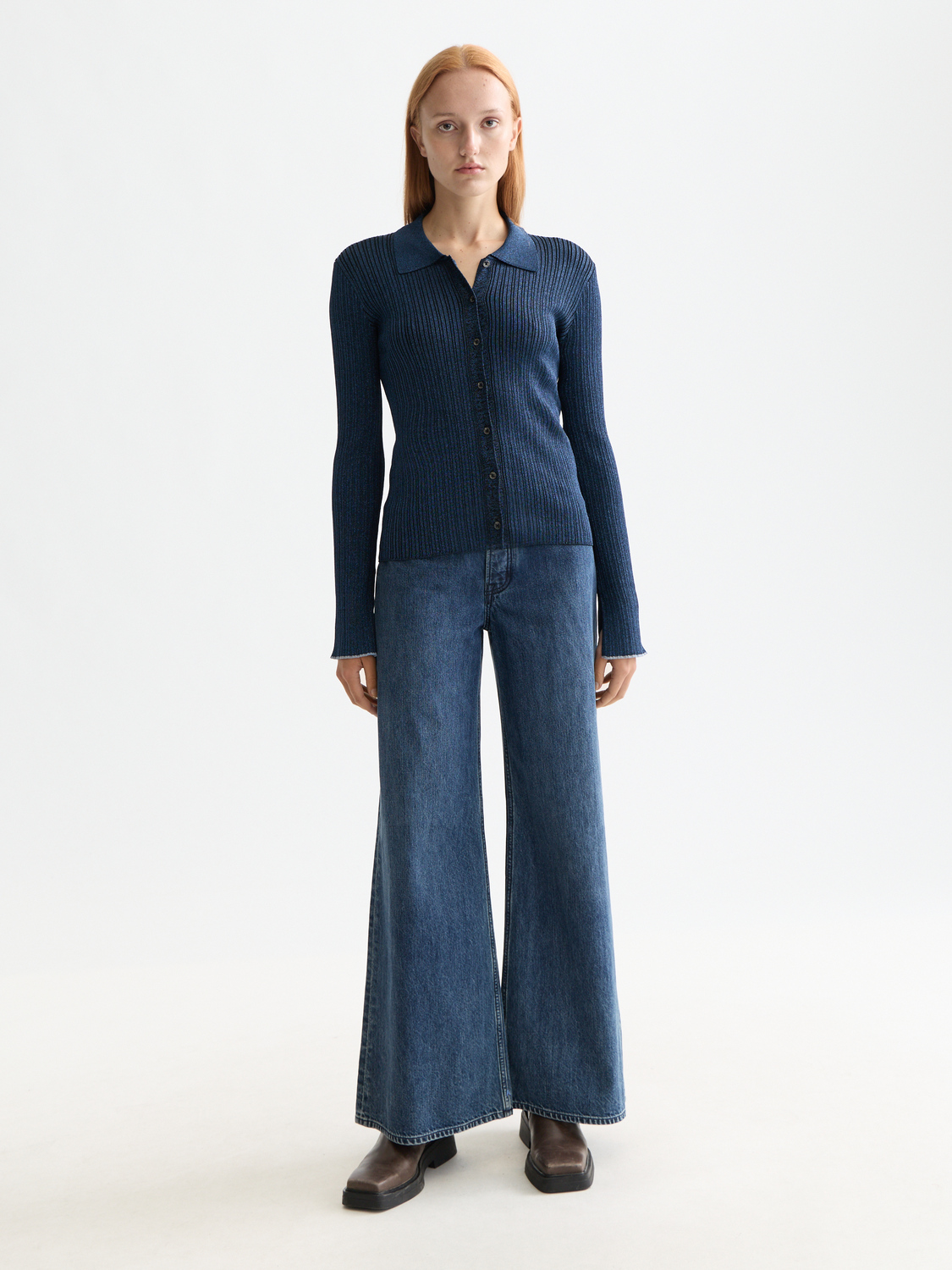 Metallic fitted button up top - Scotch & Soda AU