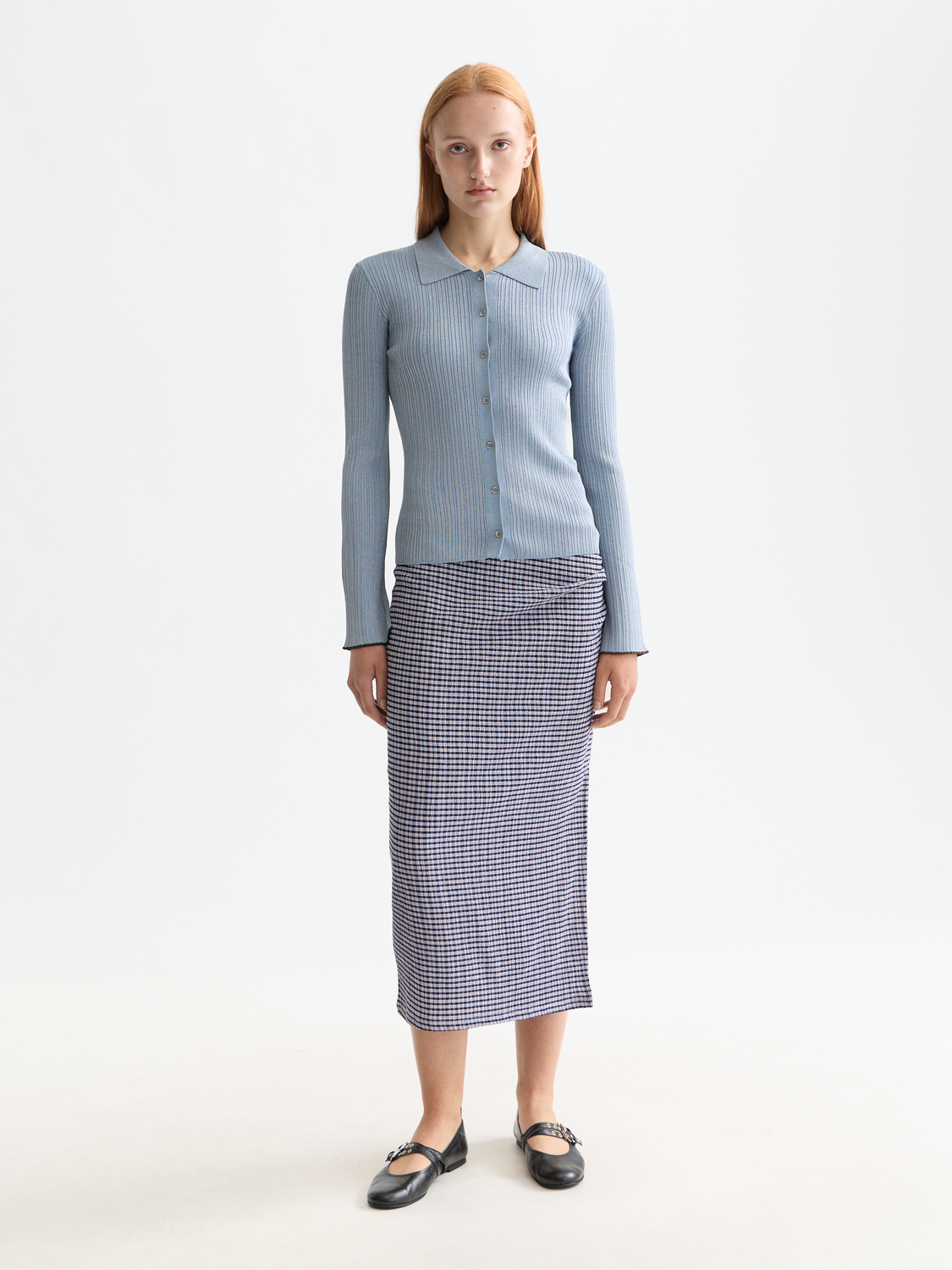 Metallic fitted button up top - Scotch & Soda AU