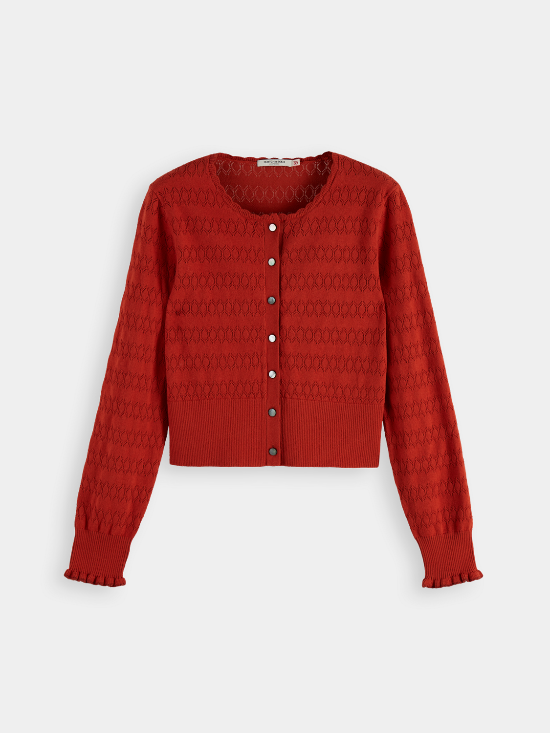 Pointelle knitted cardigan - Scotch & Soda AU