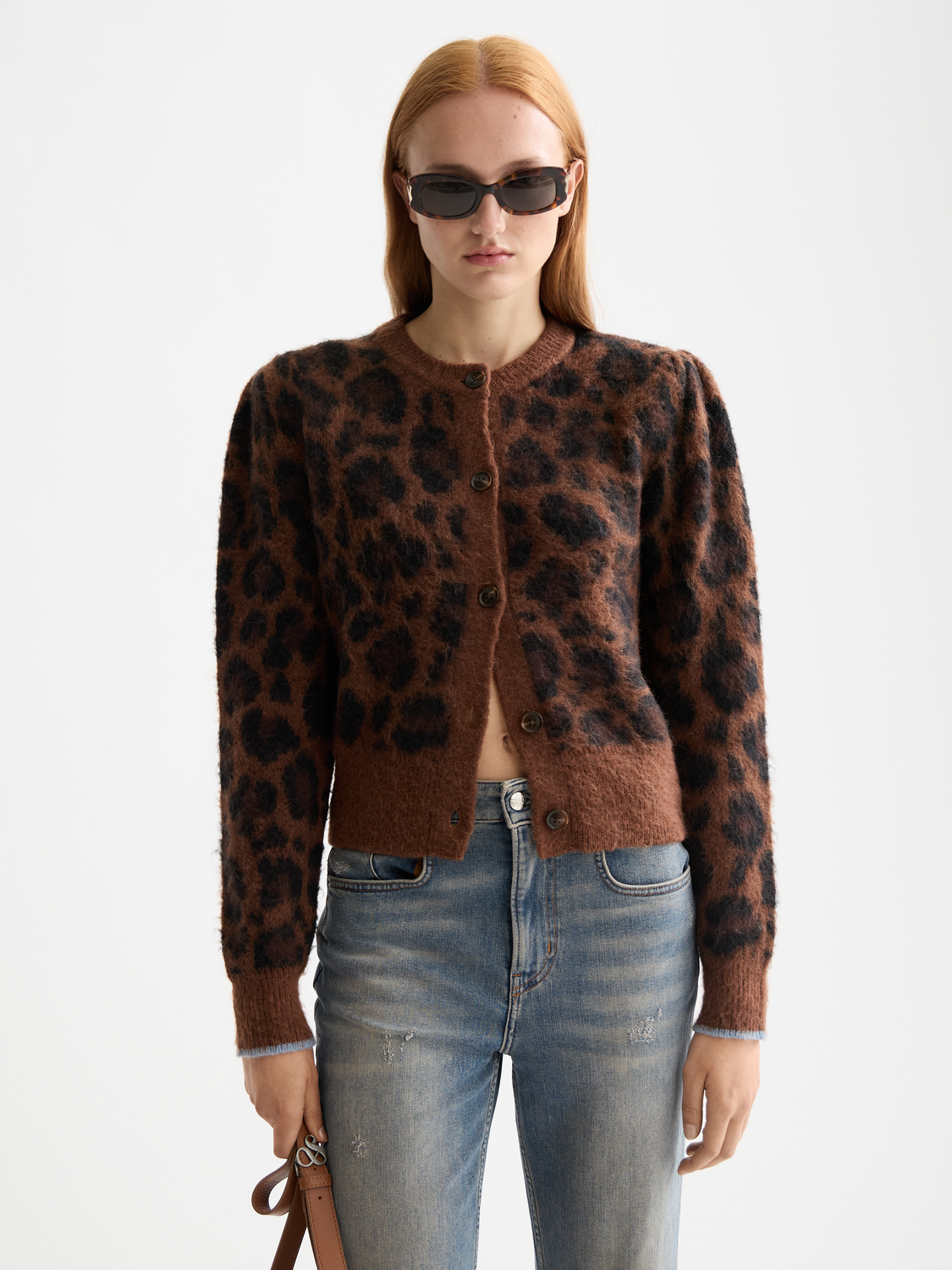 Fuzzy jacquard cardigan - Scotch & Soda AU