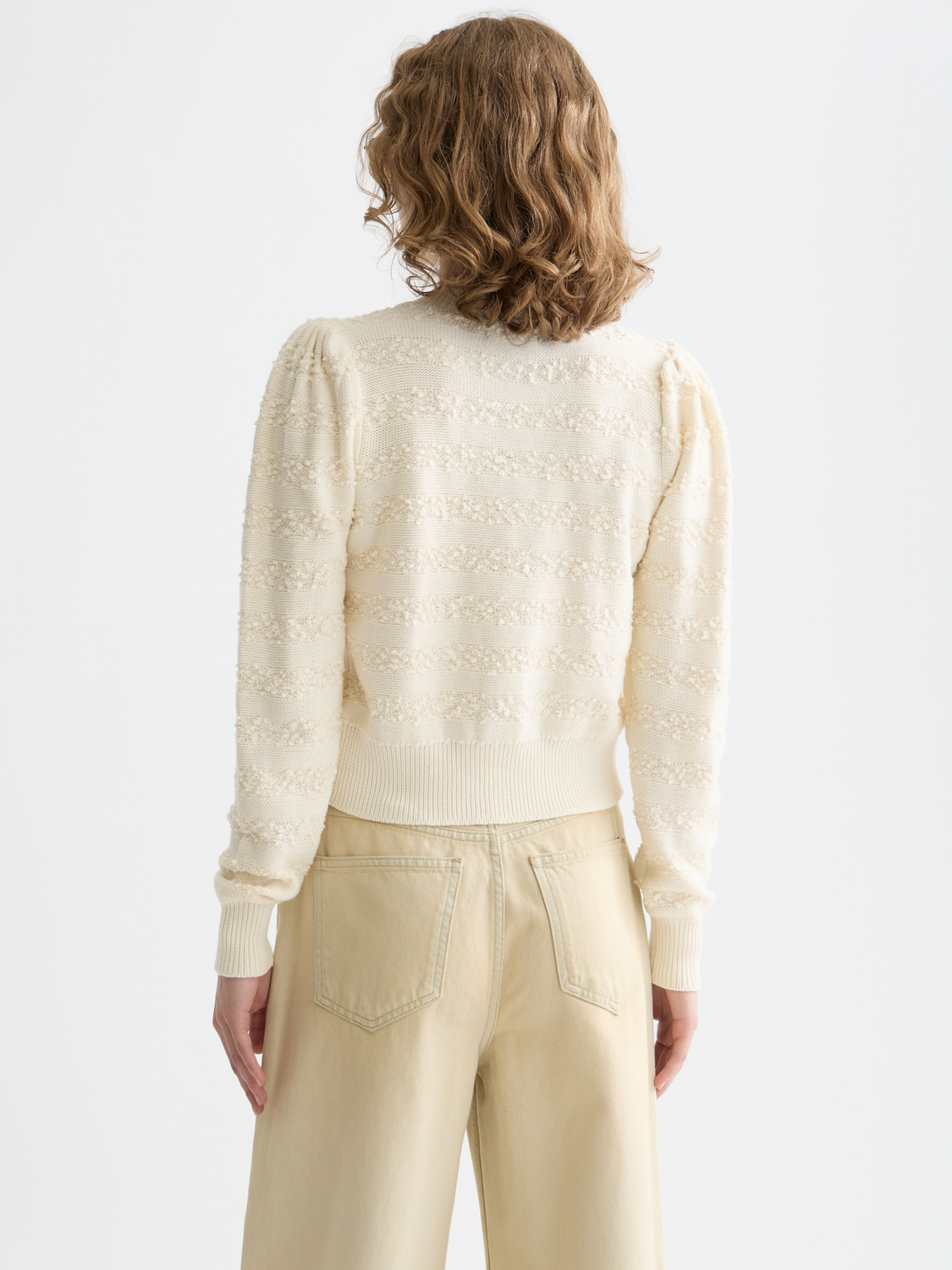 Boucle stripe cardigan - Scotch & Soda AU