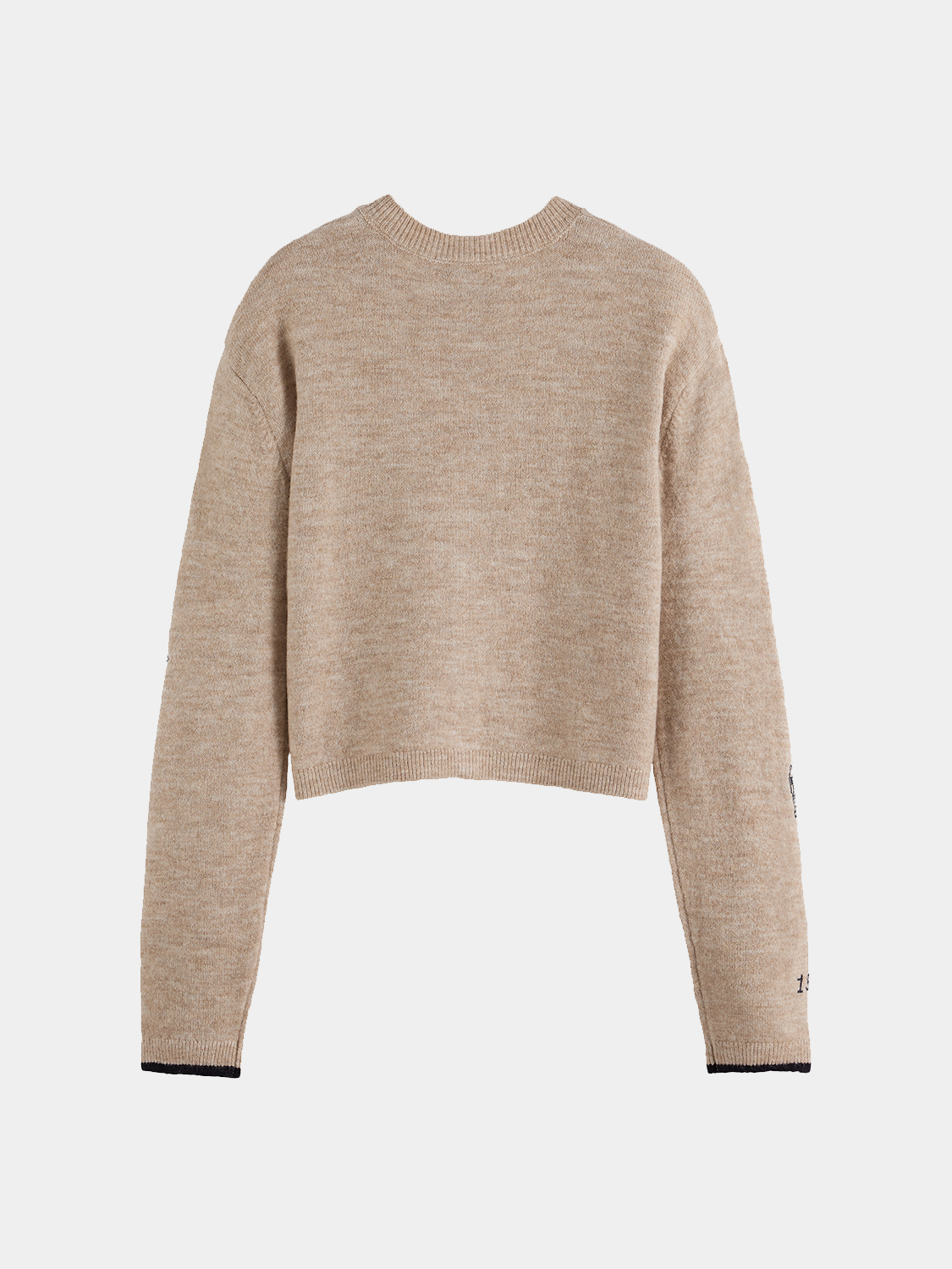Embroidered crew neck cardigan - Scotch & Soda AU