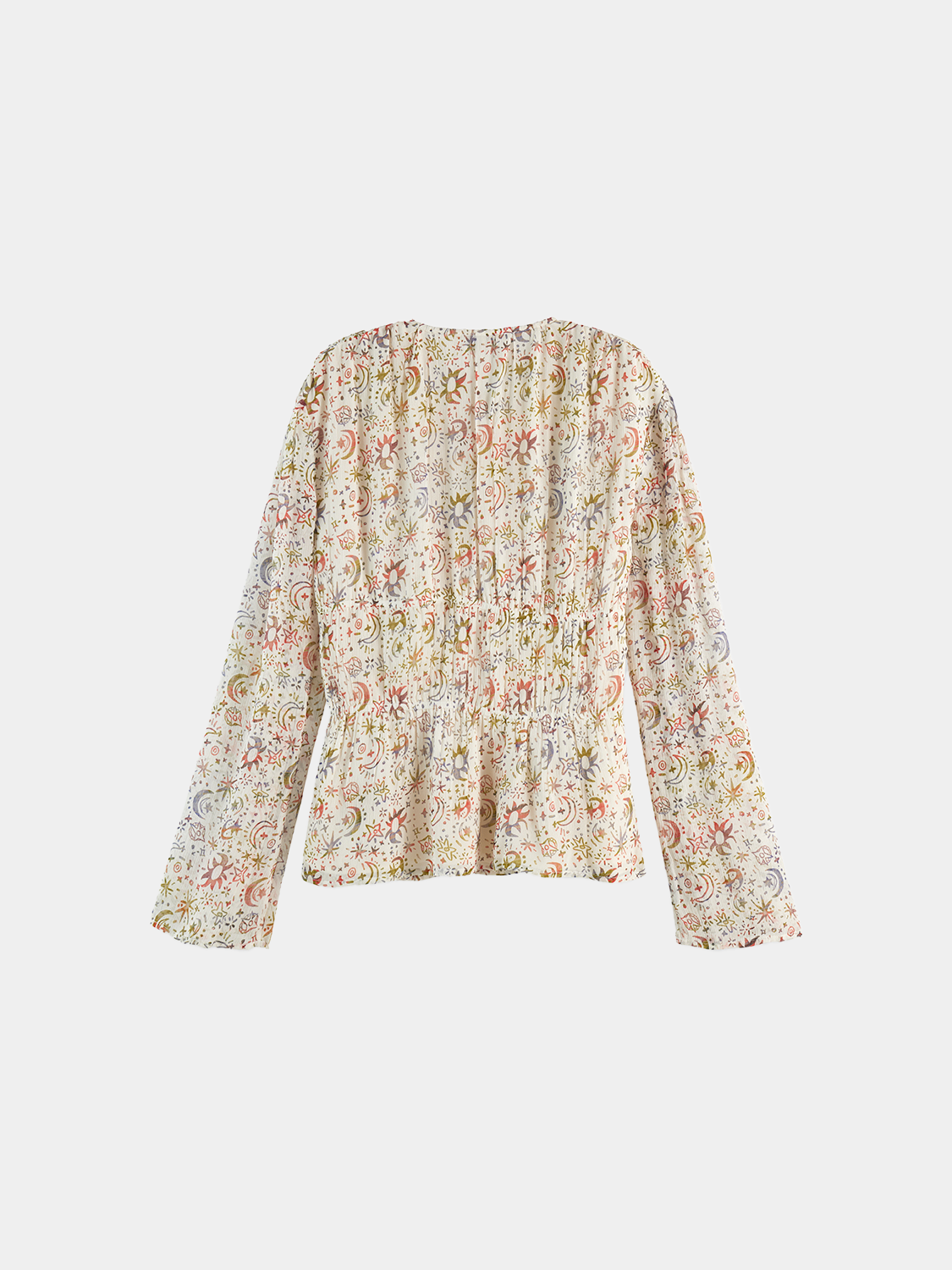 Printed top with tie front - Scotch & Soda AU