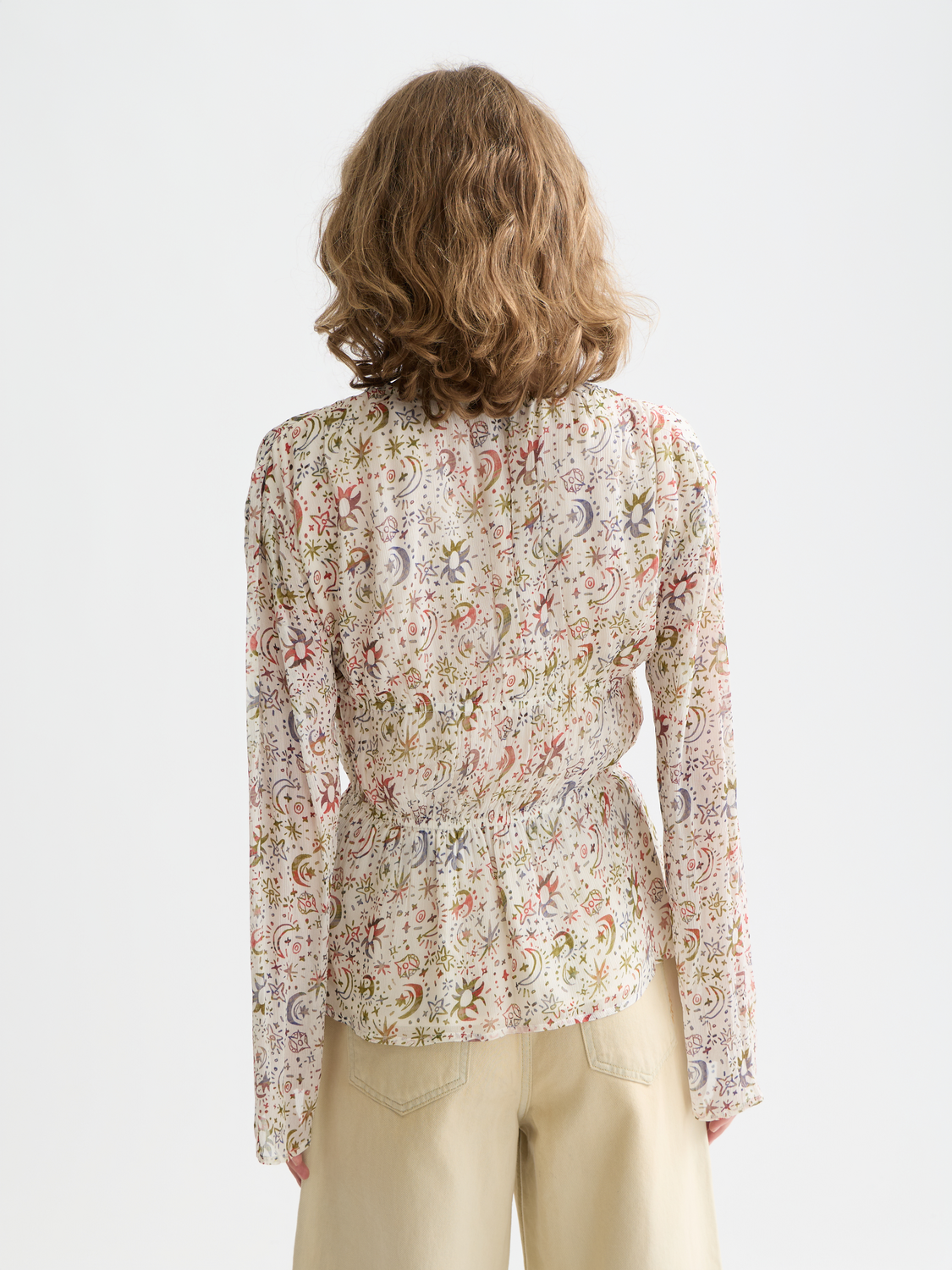 Printed top with tie front - Scotch & Soda AU