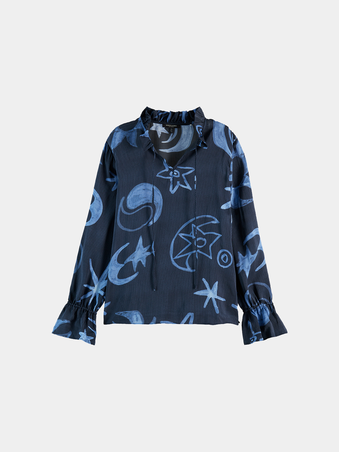 Blouse with drawstring cuffs - Scotch & Soda AU