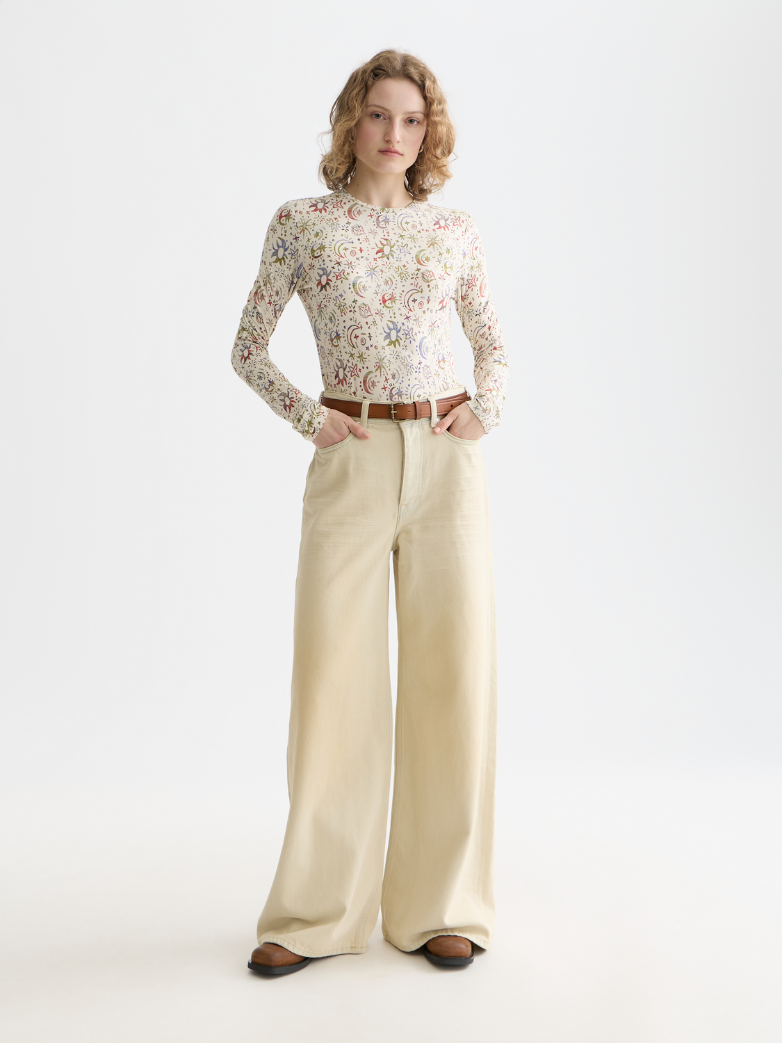 Printed long sleeve t-shirt - Scotch & Soda AU