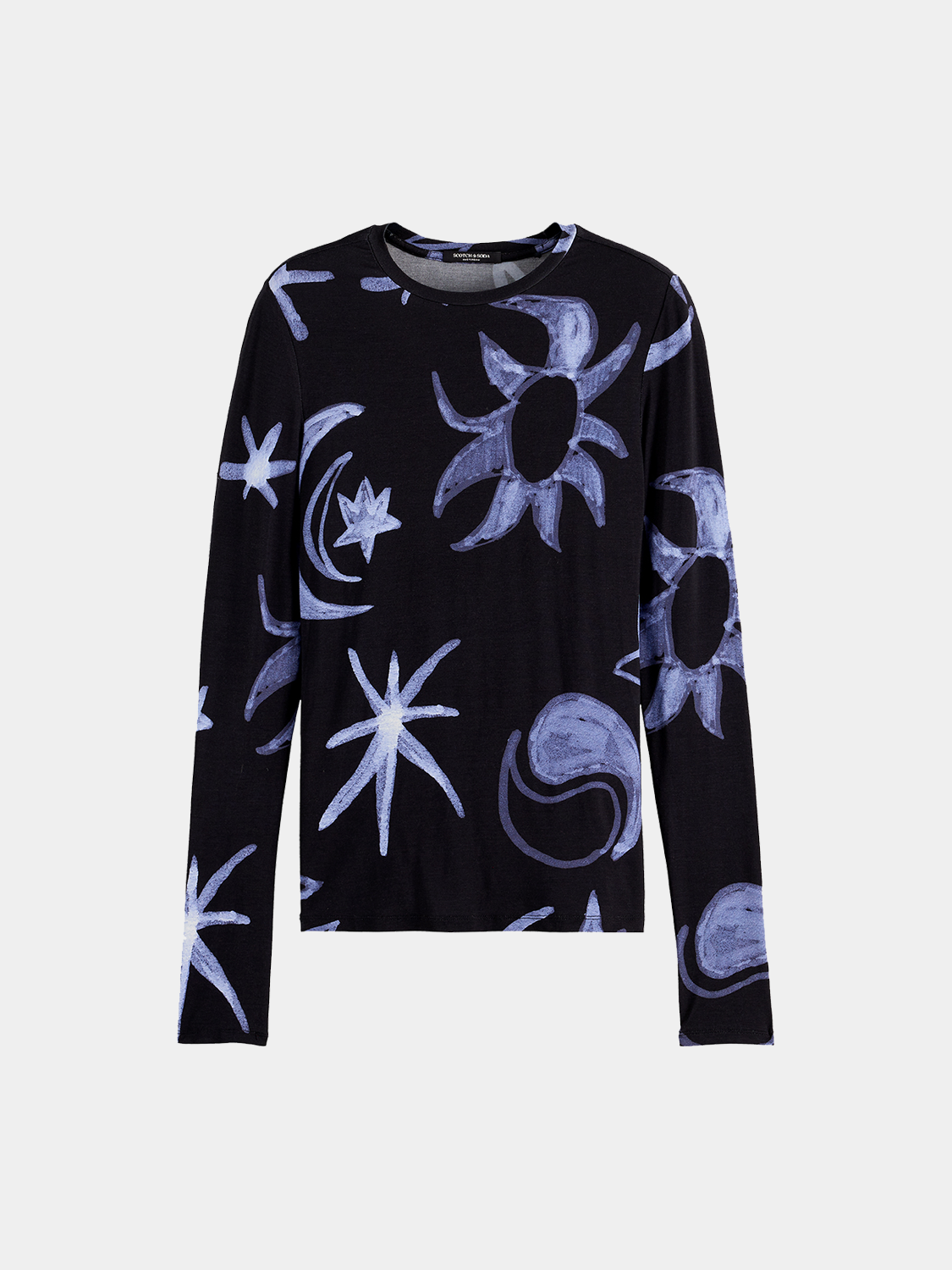 Printed long sleeve t-shirt - Scotch & Soda AU
