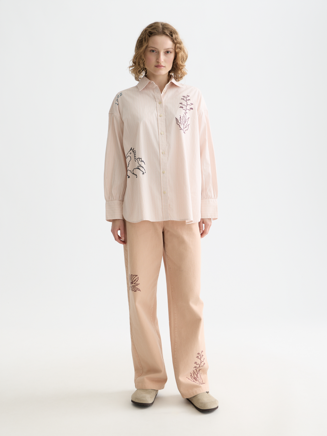 Embroidered girlfriend shirt - Scotch & Soda AU