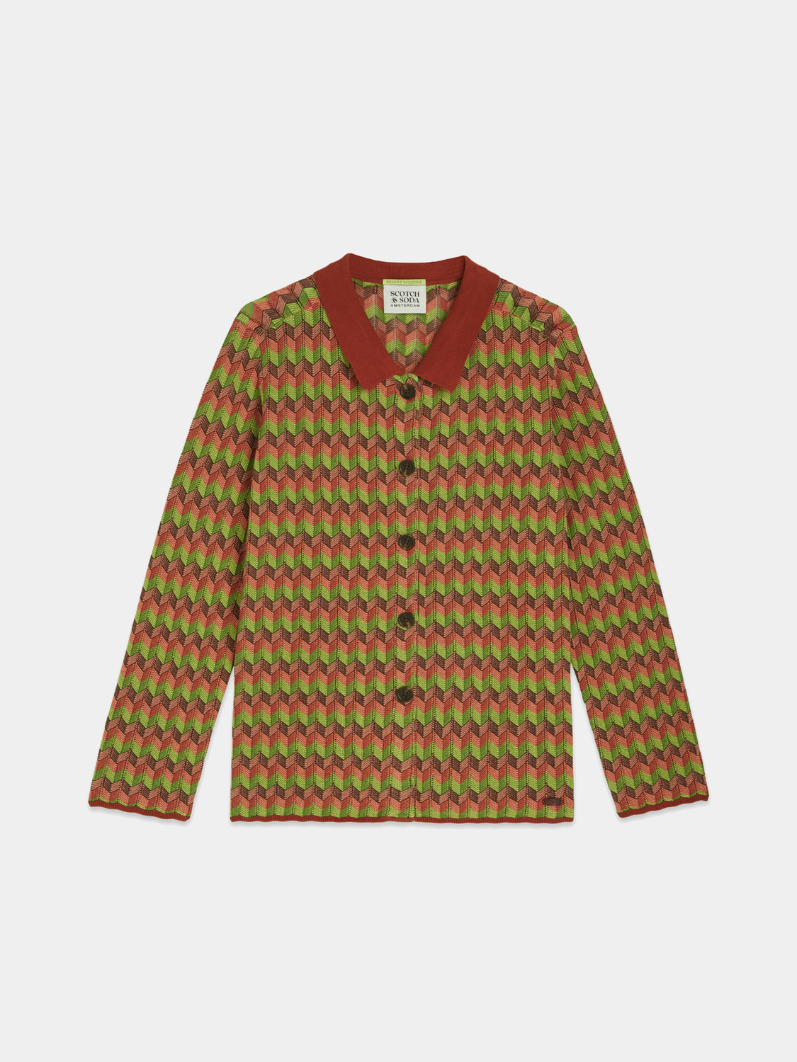 Jacquard knitted jacket - Scotch & Soda AU