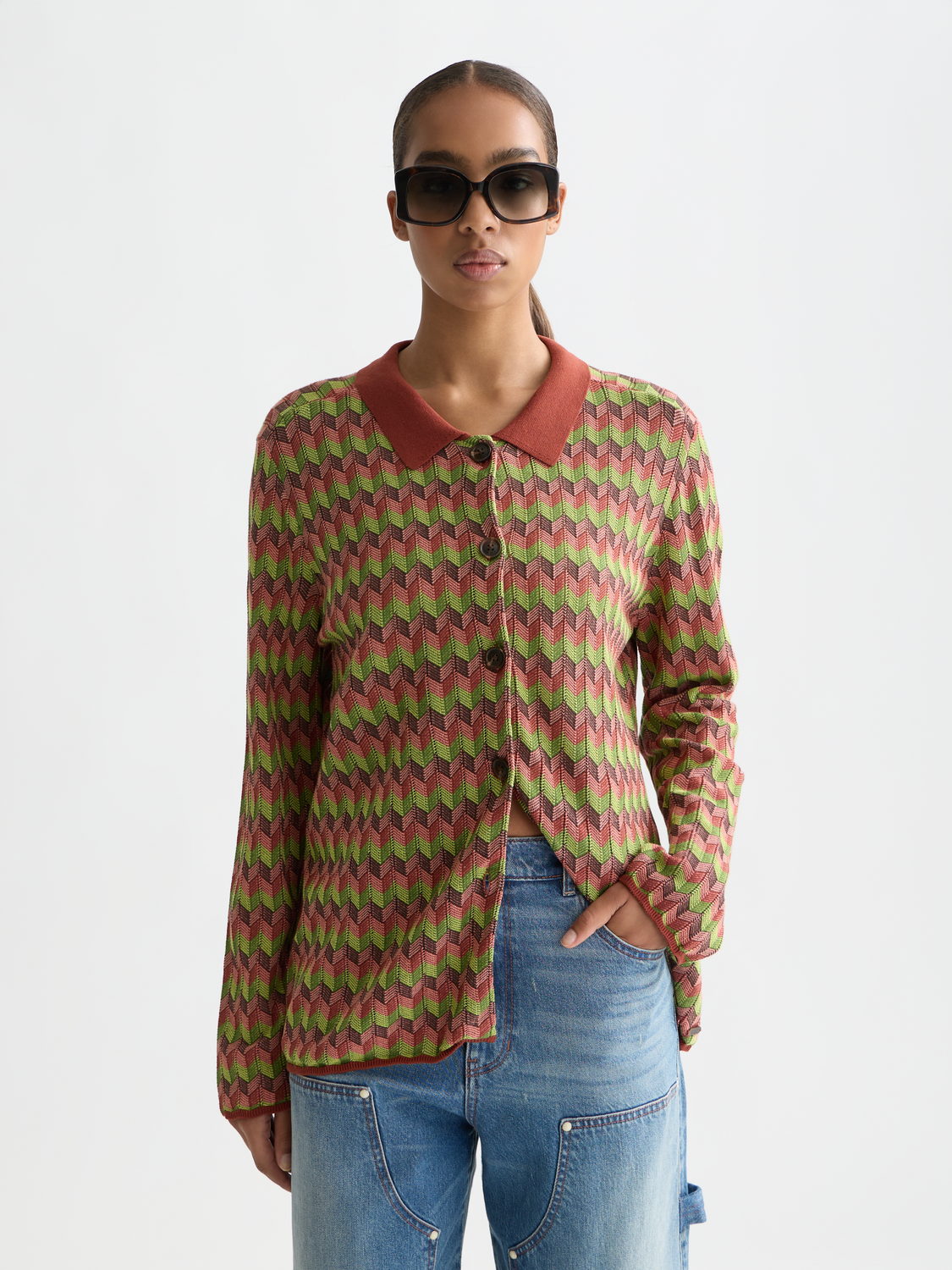 Jacquard knitted jacket - Scotch & Soda AU