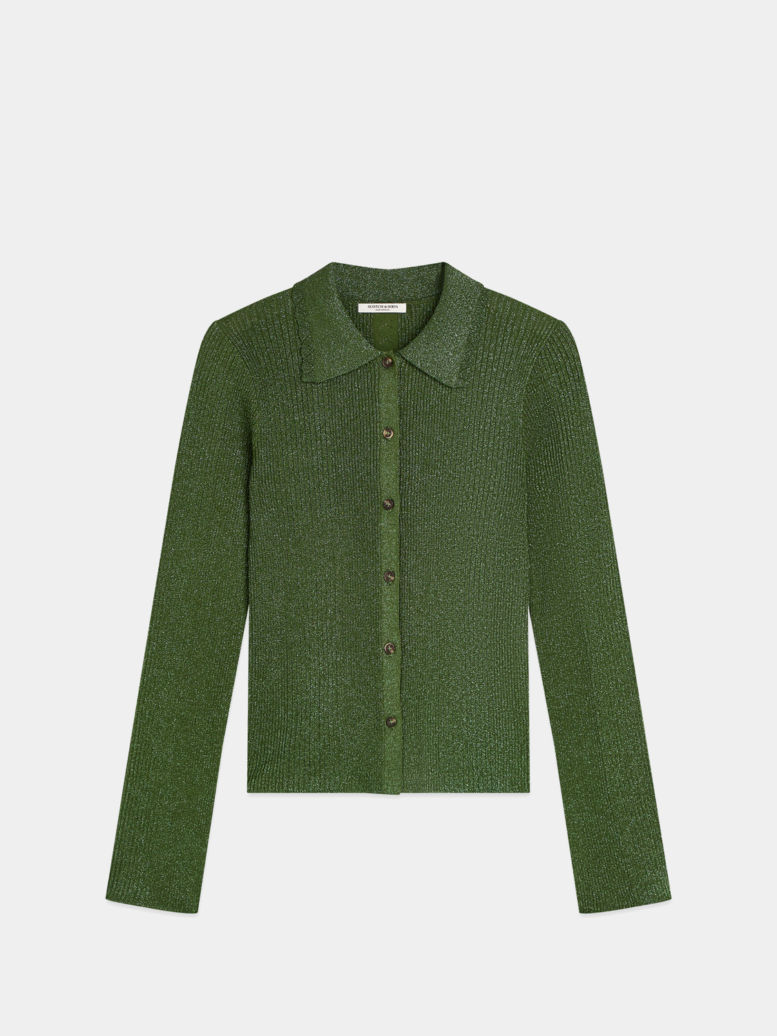 Metallic ribbed cardigan - Scotch & Soda AU