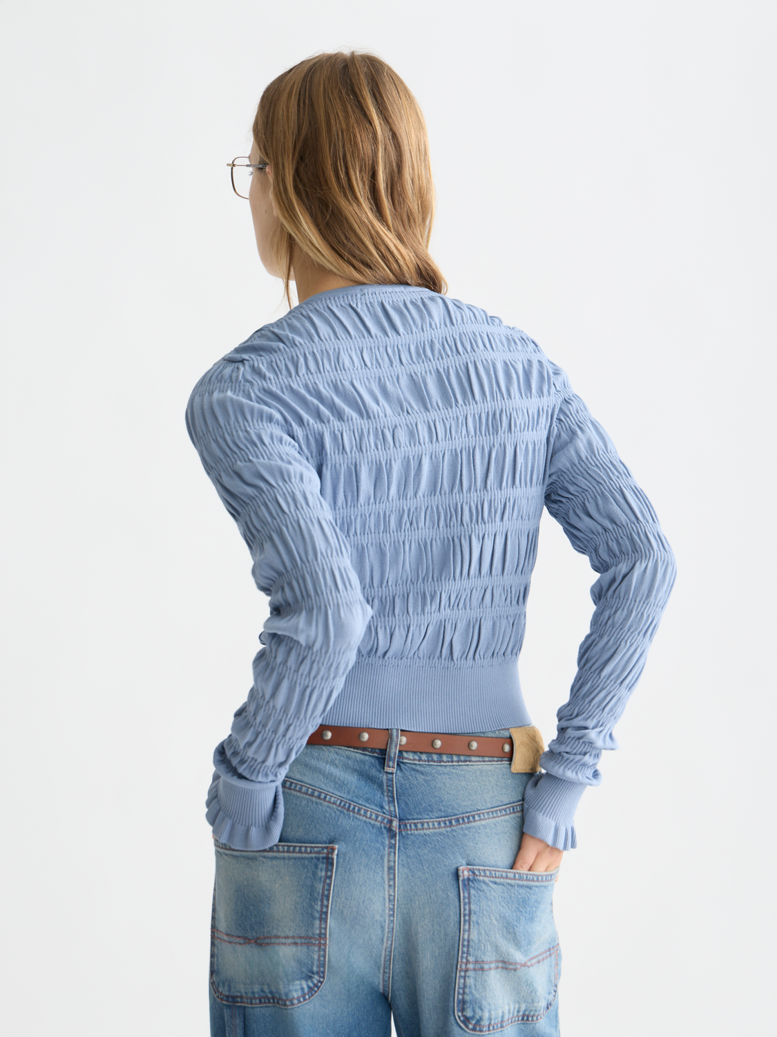 Smock stitch cardigan - Scotch & Soda AU