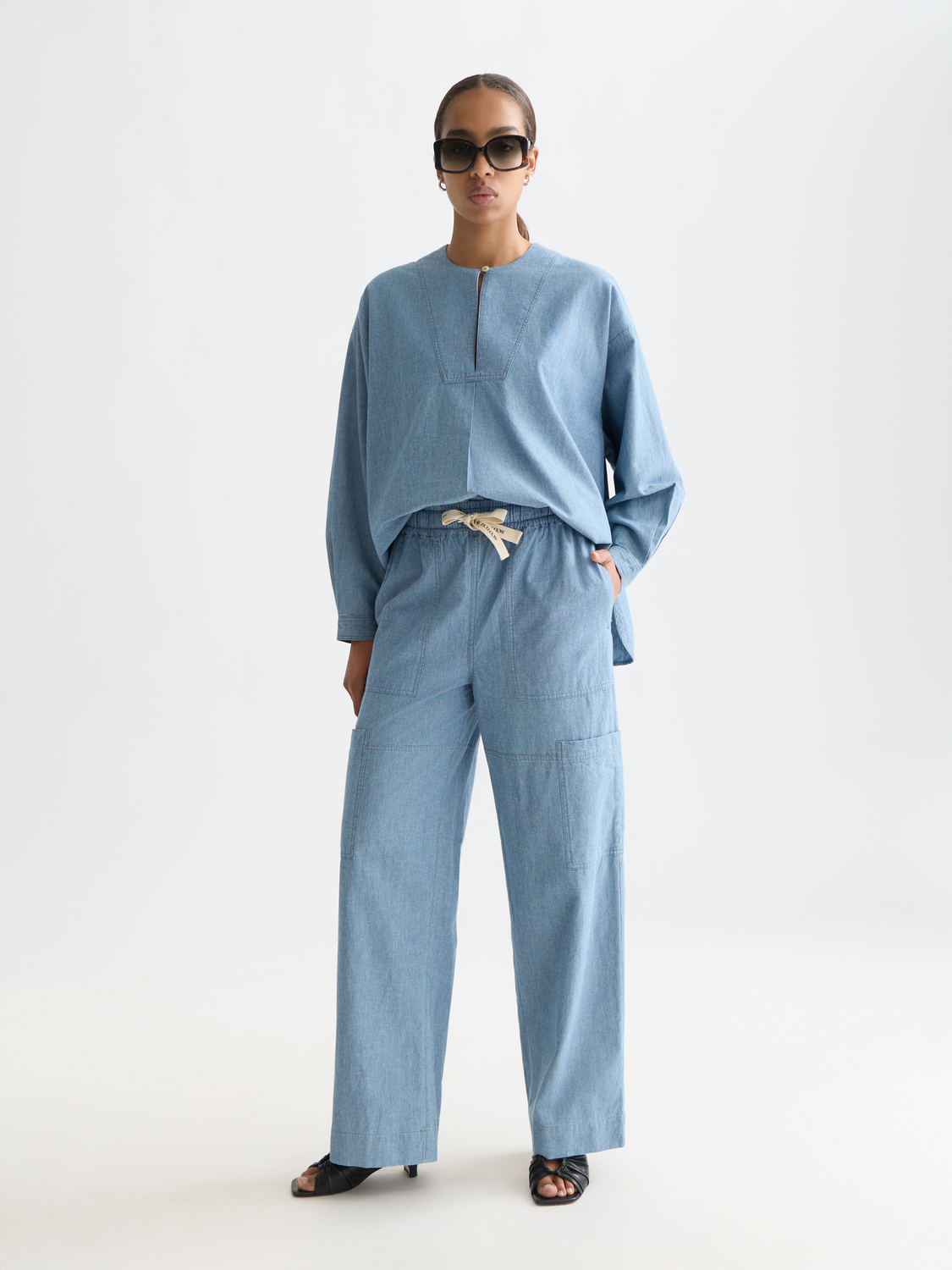 Denim bib shirt - Scotch & Soda AU
