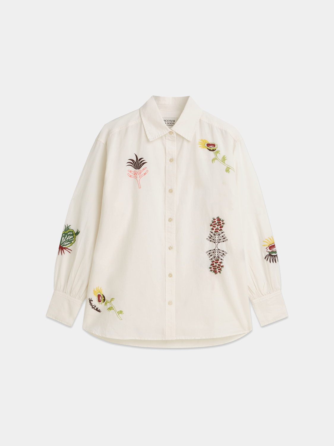 Embroidered girlfriend shirt - Scotch & Soda AU