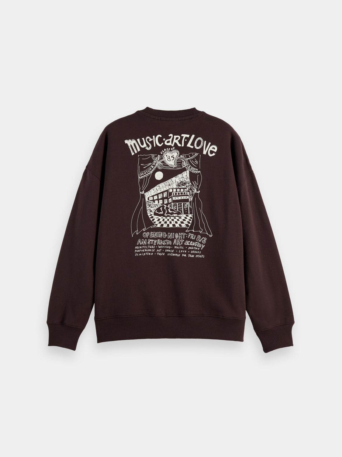 Artwork oversized sweatshirt - Scotch & Soda AU