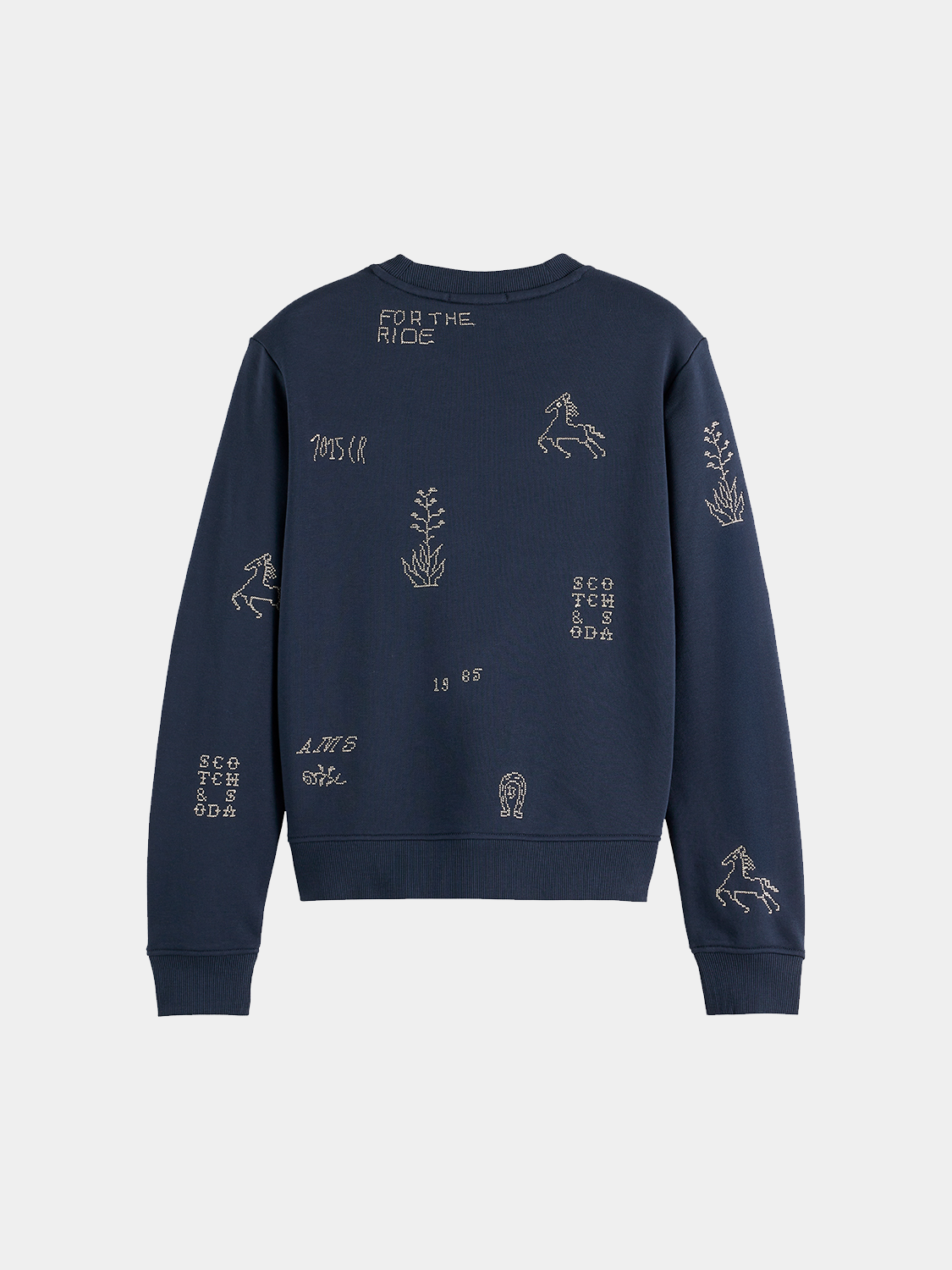 Embroidered sweatshirt - Scotch & Soda AU
