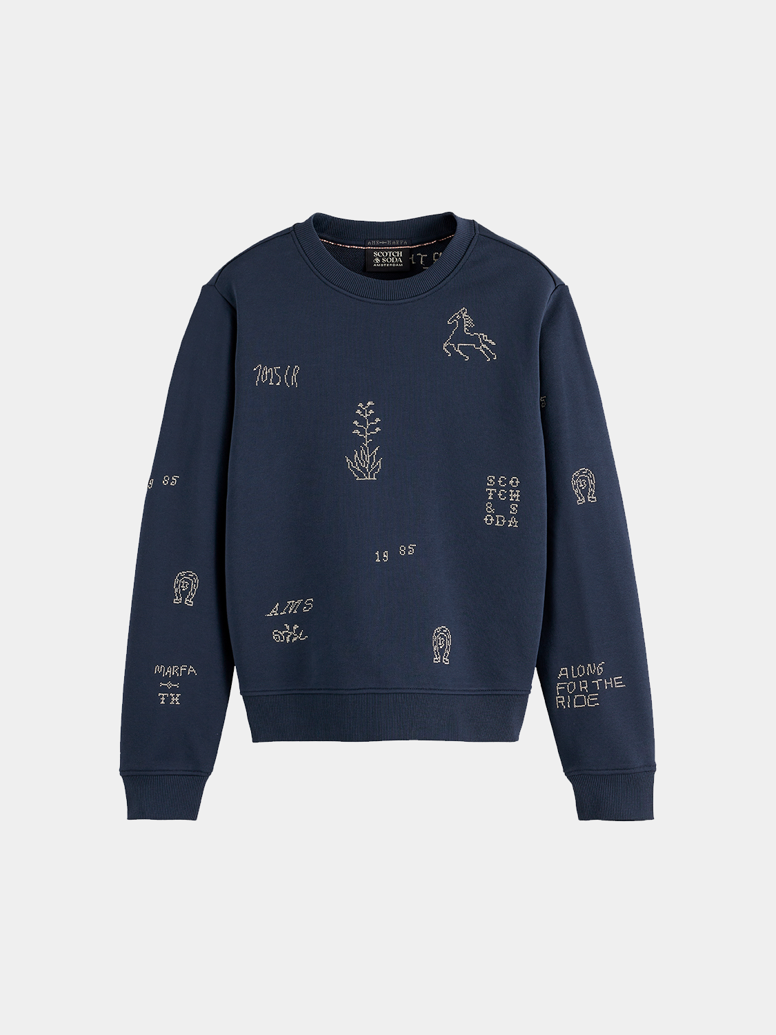 Embroidered sweatshirt - Scotch & Soda AU