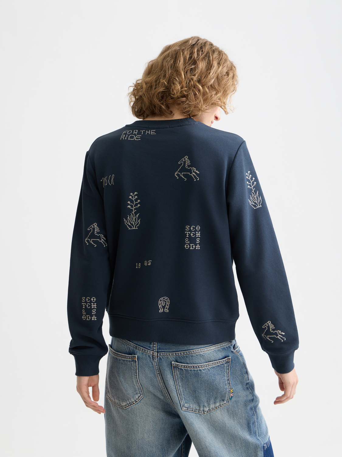 Embroidered sweatshirt - Scotch & Soda AU