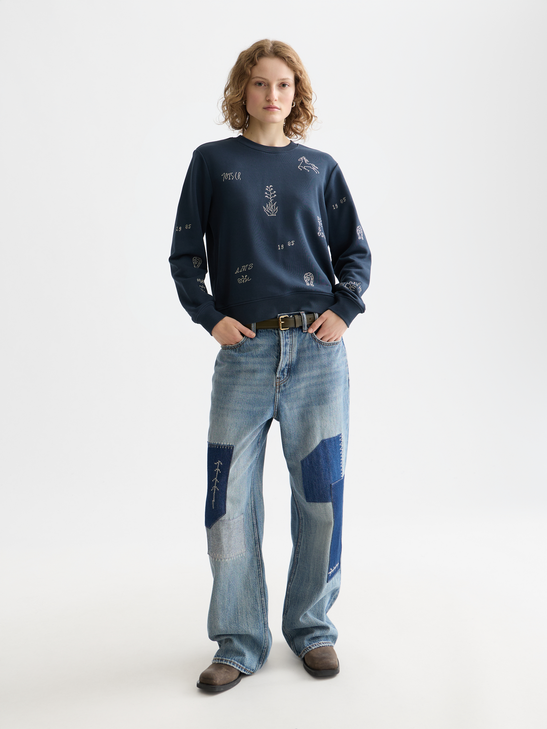 Embroidered sweatshirt - Scotch & Soda AU