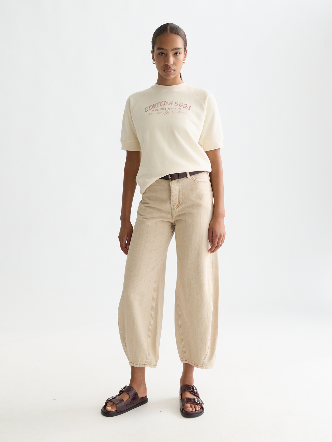 Short sleeved artwork sweatshirt - Scotch & Soda AU