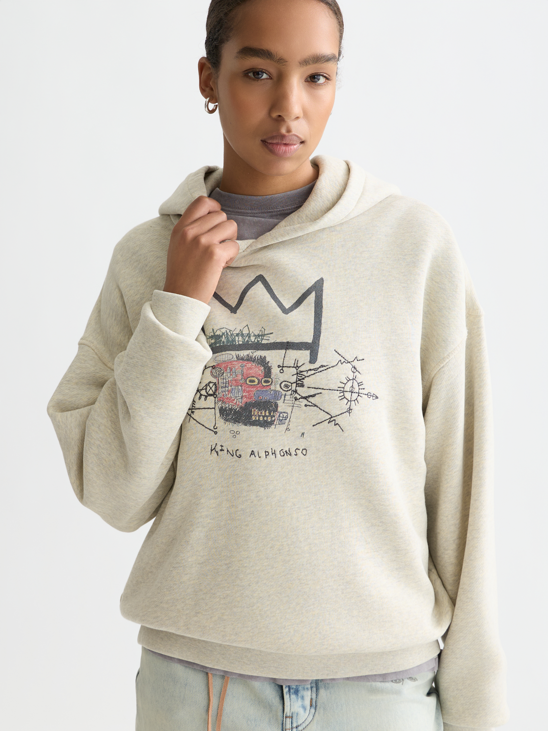 Basquiat washed artwork hoodie - Scotch & Soda AU