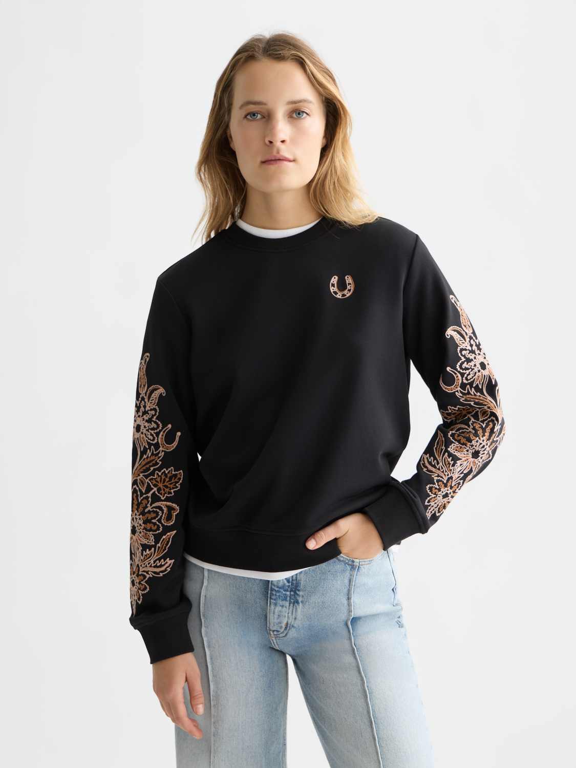 Embroidered sweatshirt - Scotch & Soda AU