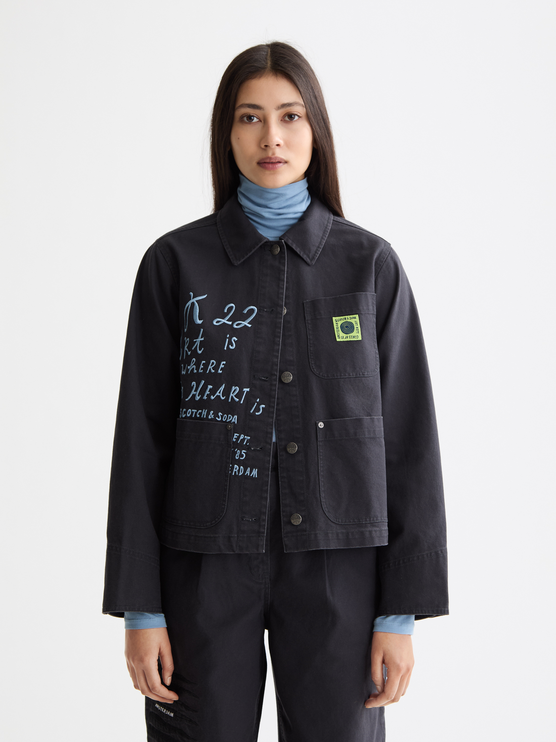 Washed workwear jacket - Scotch & Soda AU