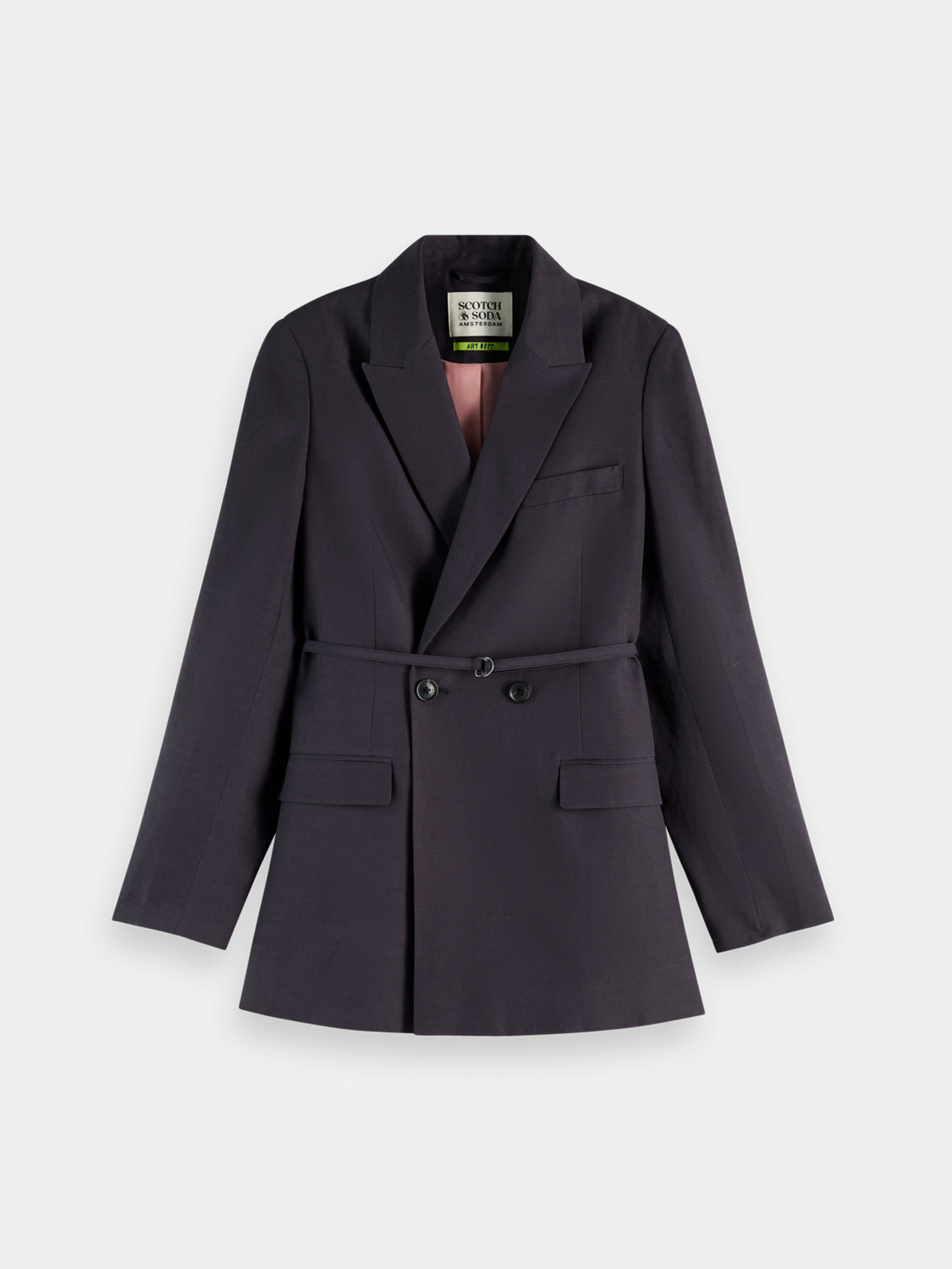 Double-breasted belted blazer - Scotch & Soda AU