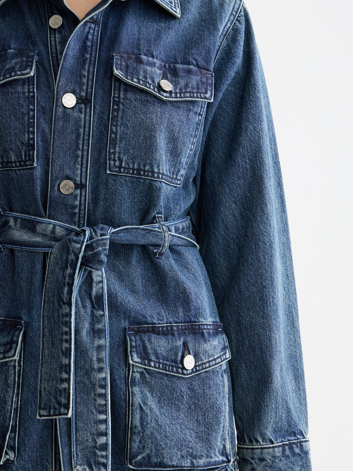 Belted denim jacket - Scotch & Soda AU