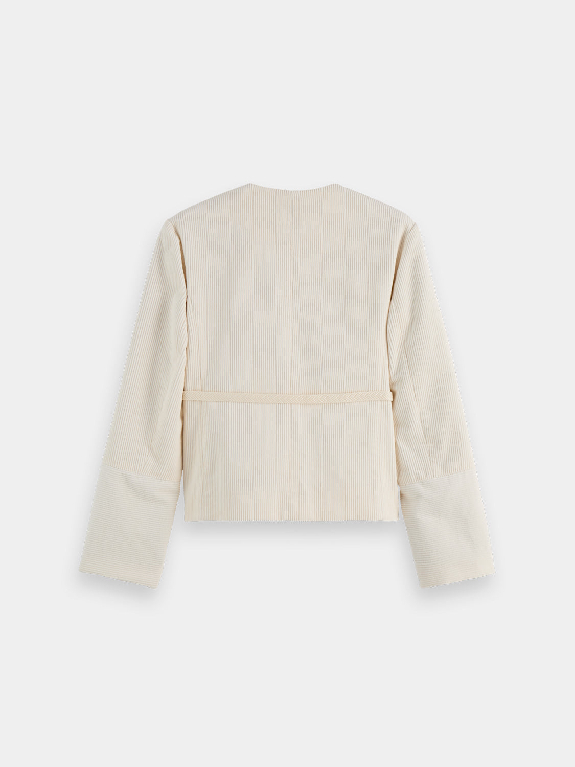 Belted collarless jacket - Scotch & Soda AU