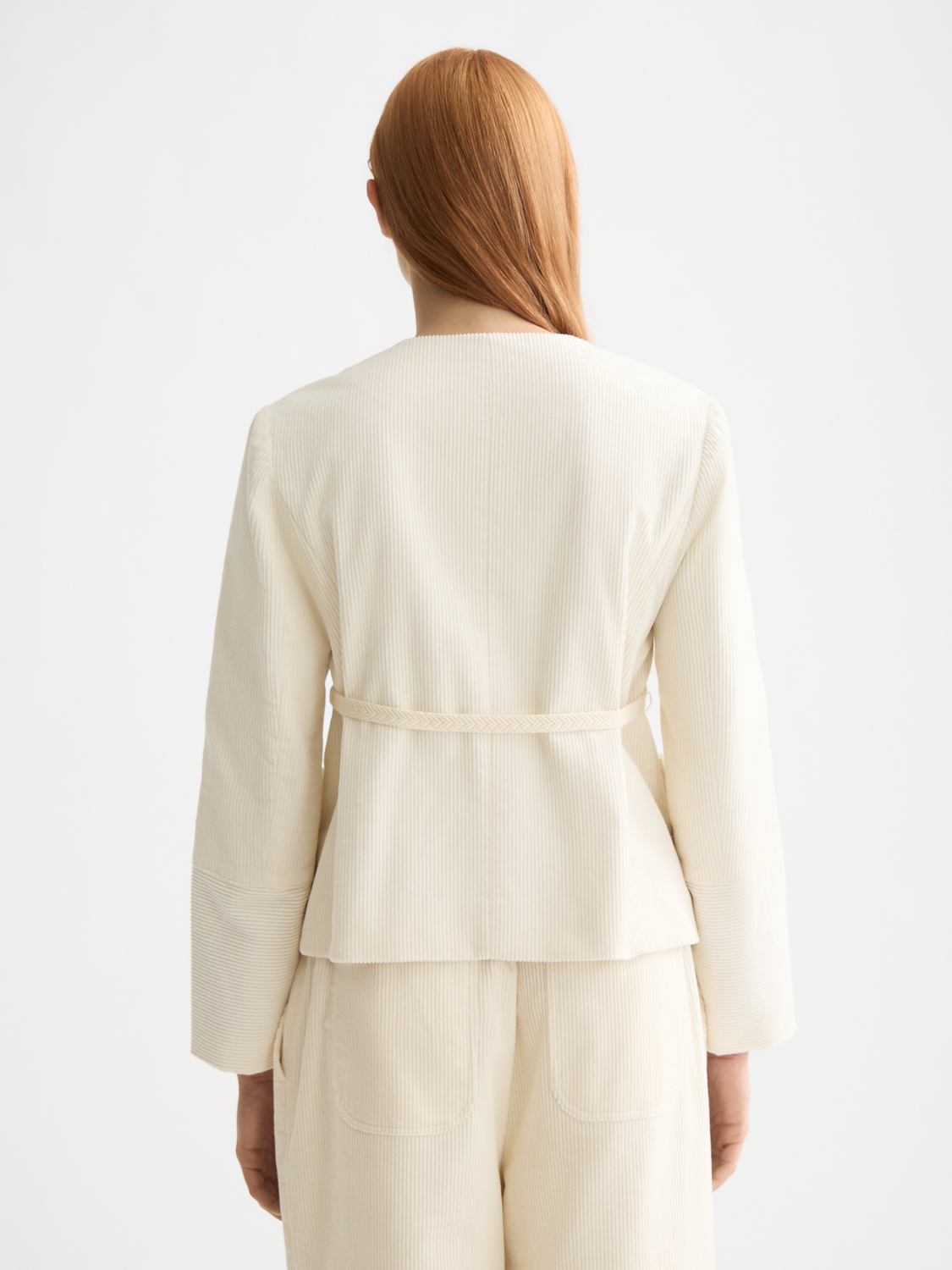 Belted collarless jacket - Scotch & Soda AU