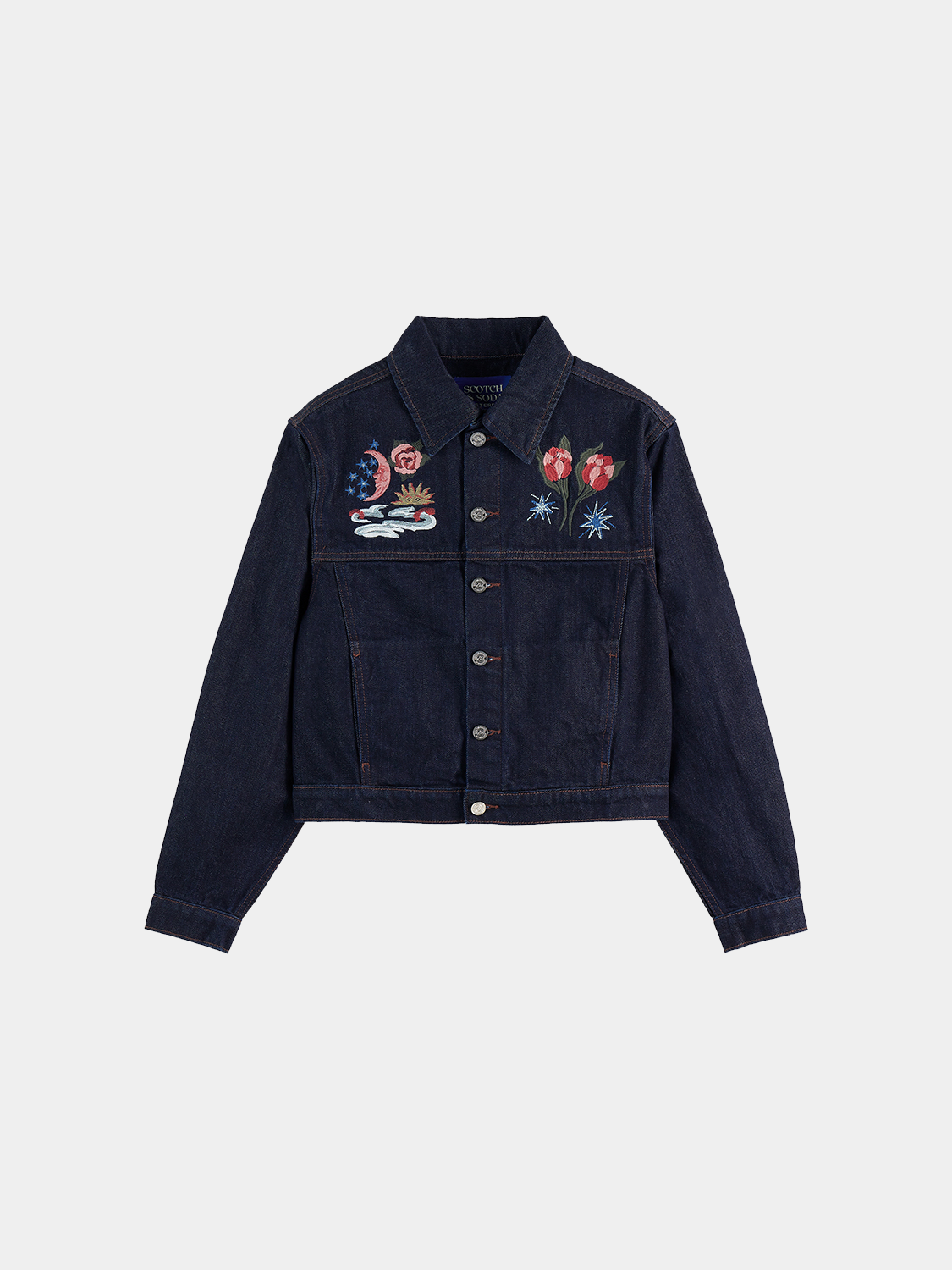 Embroidered denim jacket - Scotch & Soda AU