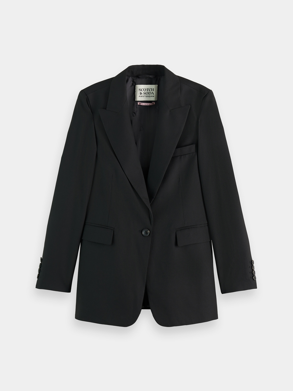 Single-breasted fitted blazer - Scotch & Soda AU