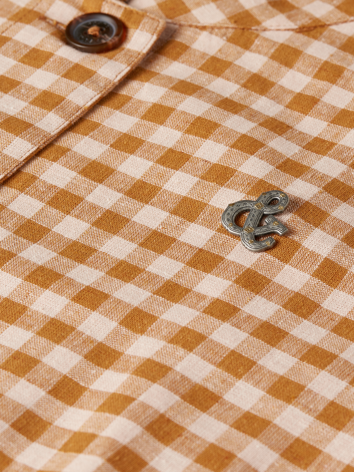 Gingham belted blazer - Scotch & Soda AU