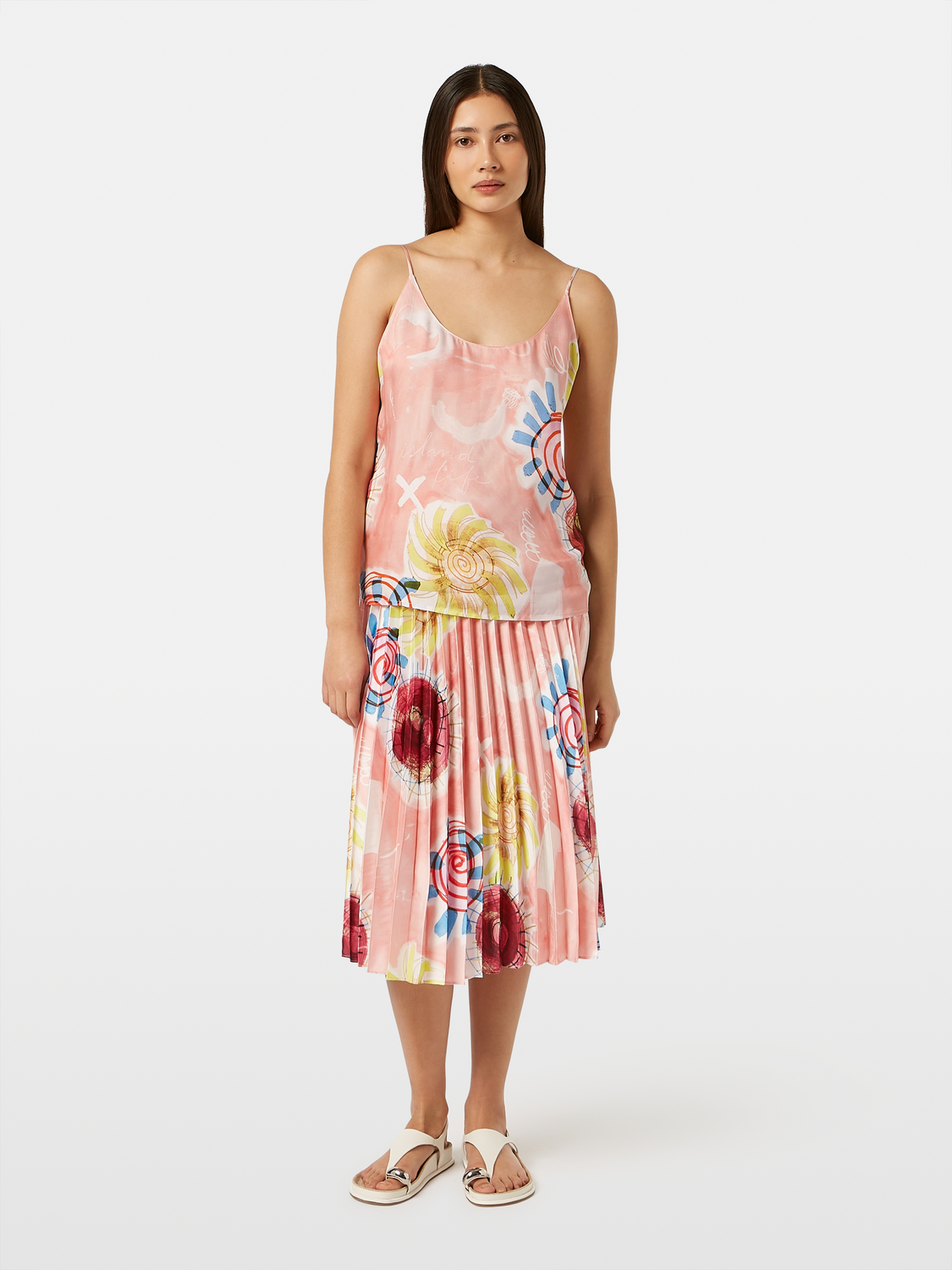 Pleated midi skirt - Scotch & Soda AU