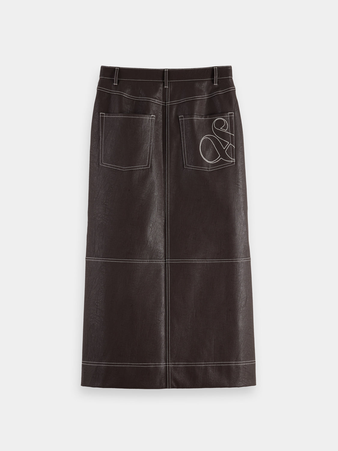 Faux leather midi skirt - Scotch & Soda AU